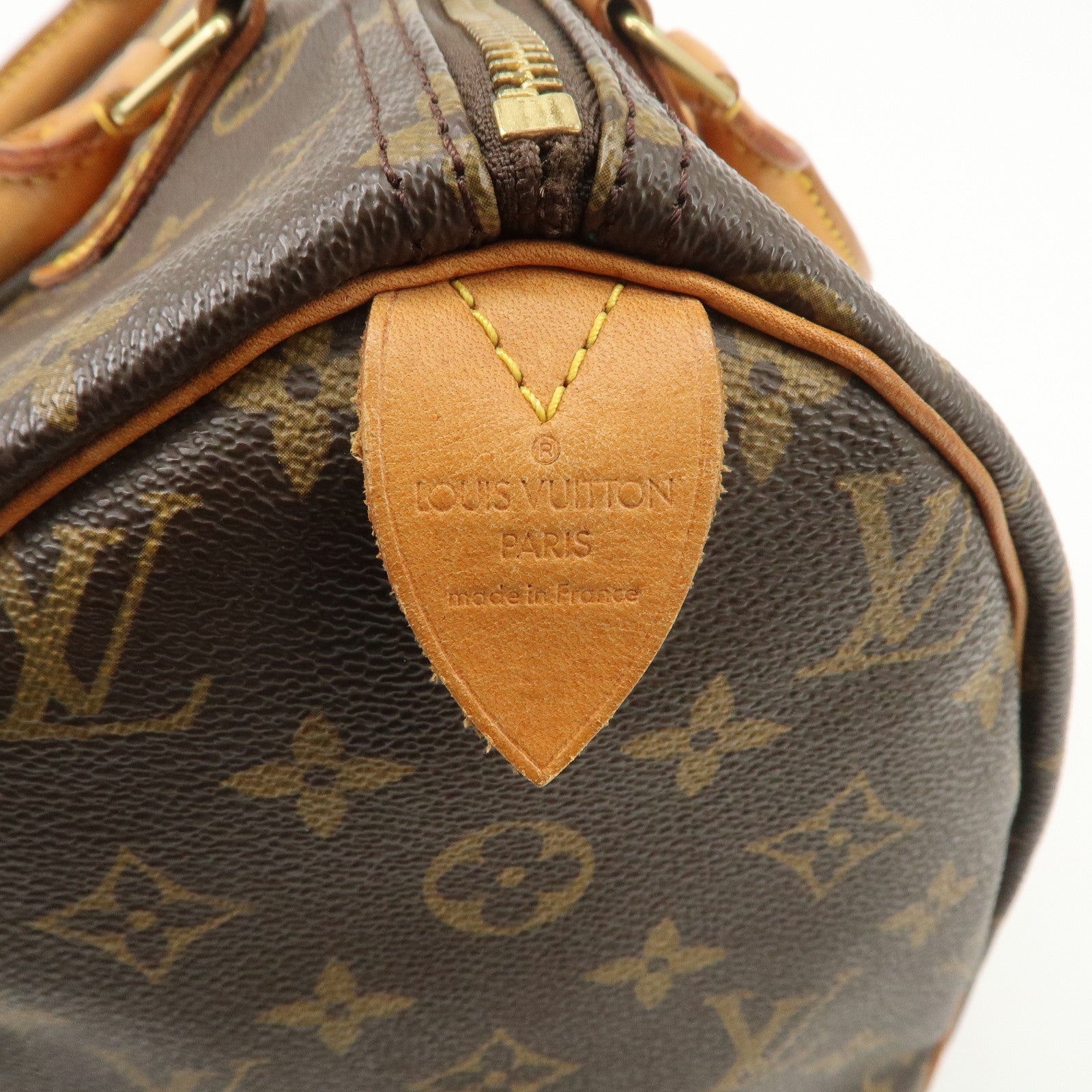 Louis Vuitton Monogram Speedy 30 Boston Bag Brown M41524
