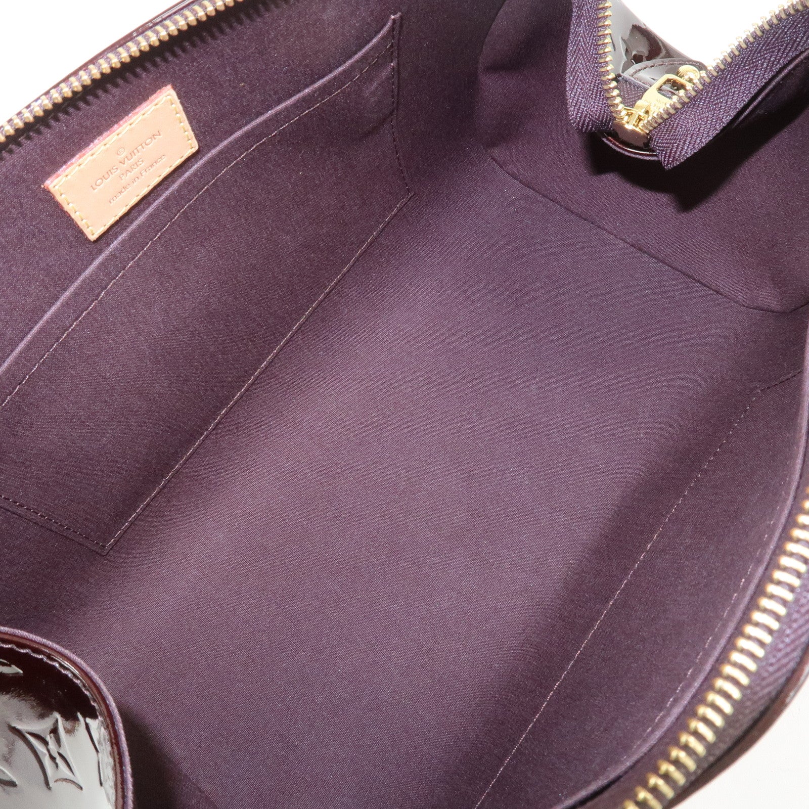 Louis Vuitton Monogram Vernis Sherwood PM Hand Bag Amarante M91493
