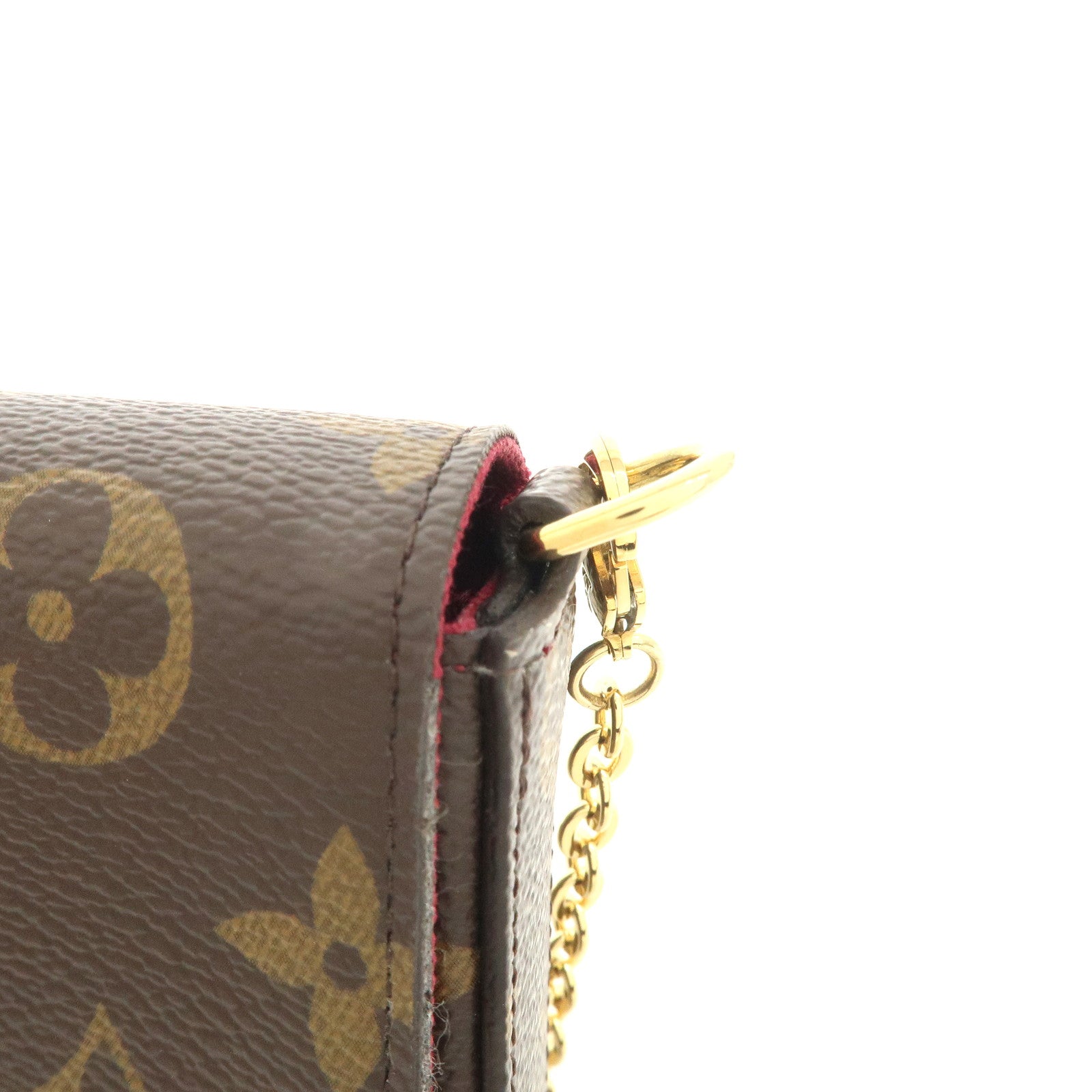 Louis Vuitton Monogram Pochette Felicie Shoulder Bag Brown M61276 Used