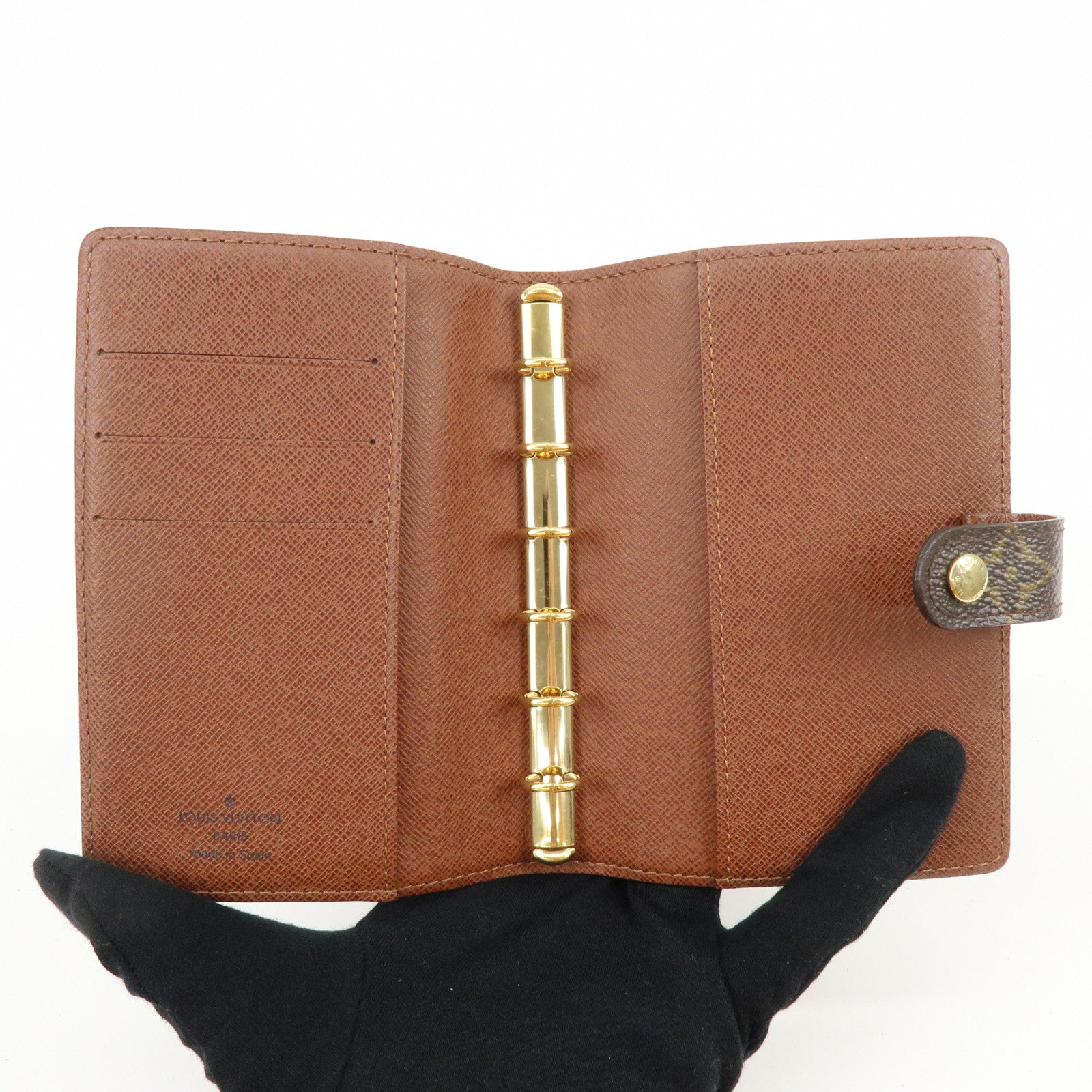 Louis Vuitton Monogram Panda Agenda PM Planner Cover Brown R20011