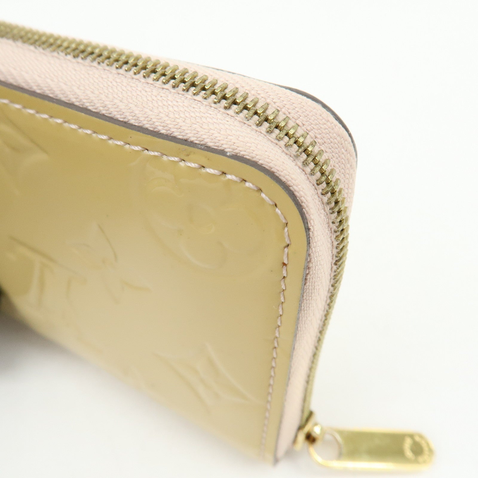 Louis Vuitton Monogram Vernis Zippy Coin Case Rose Florentin M91535