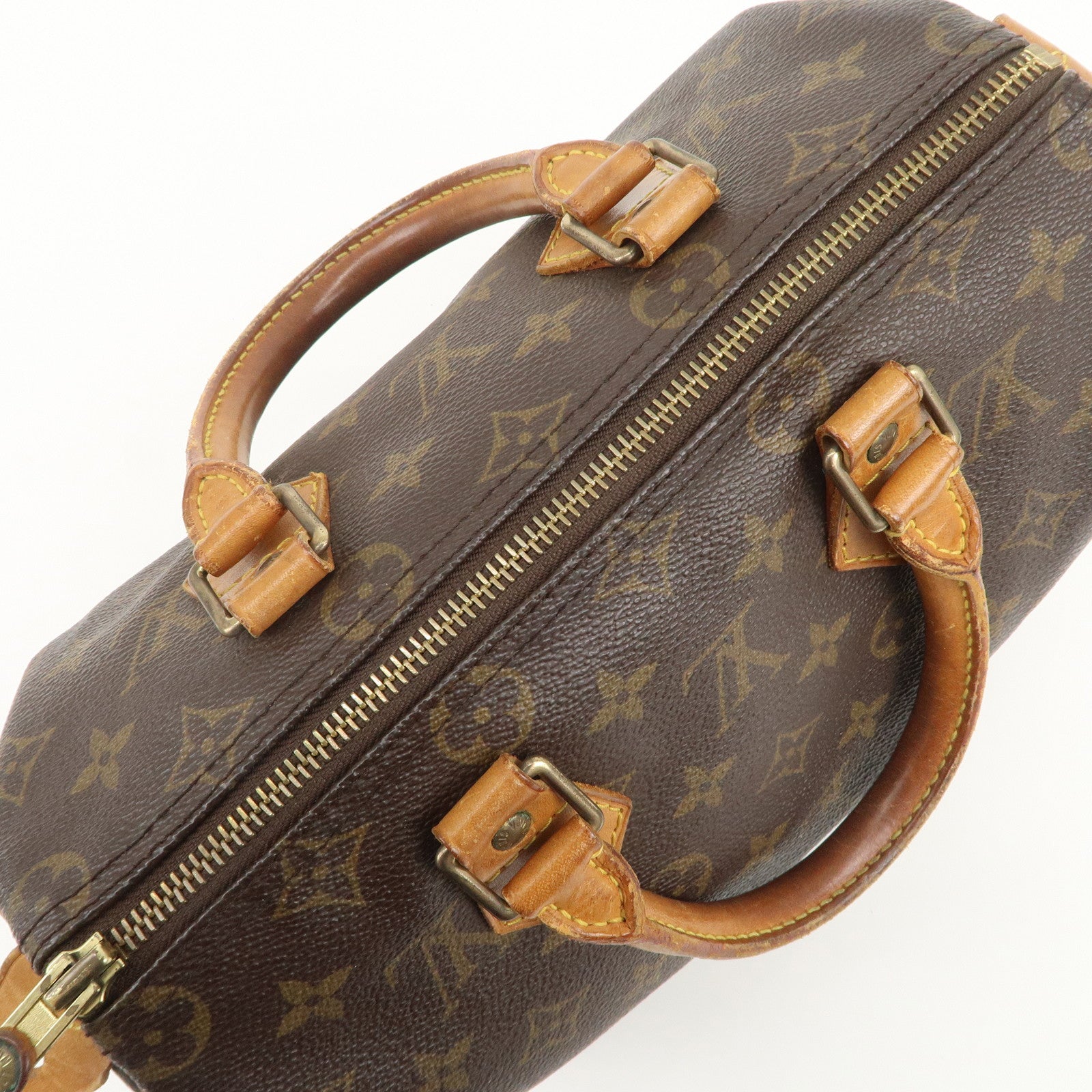 Louis Vuitton Monogram Speedy 25 Boston Bag Hand Bag Brown M41528