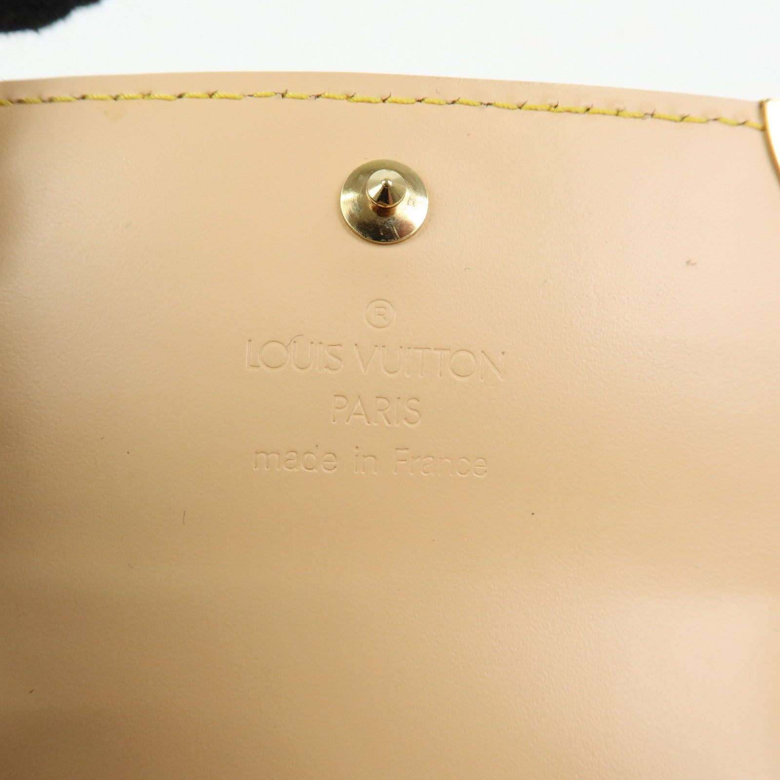 Louis Vuitton Monogram Porte Monnaie Plat Coin Case Blanc M92657