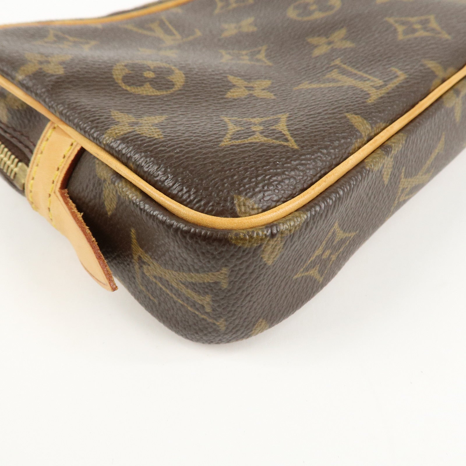 Louis Vuitton Monogram Pochette Marly Bandouliere Bag Brown M51828 Used