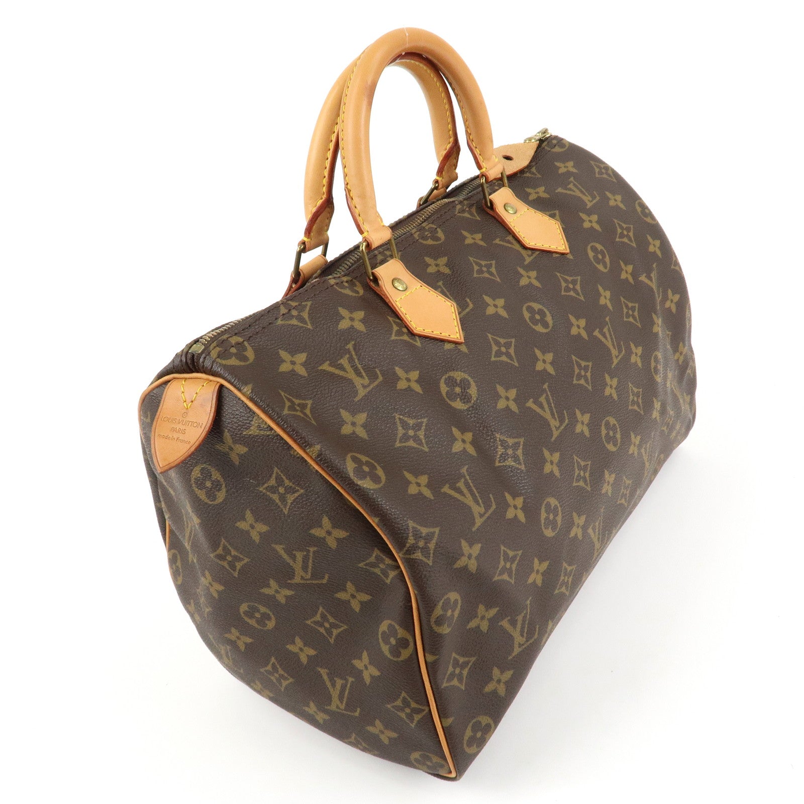 Louis Vuitton Monogram Speedy 35 Boston Bag Hand Bag M41524 Used