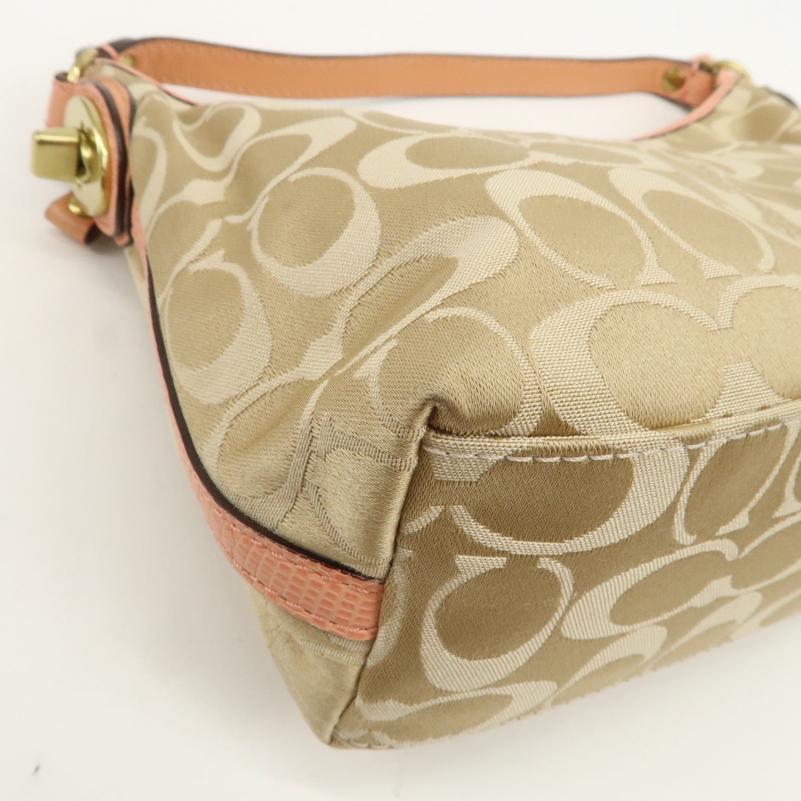 COACH Signature Canvas Leather Set of 2 Shoulder Bag Hand Bag