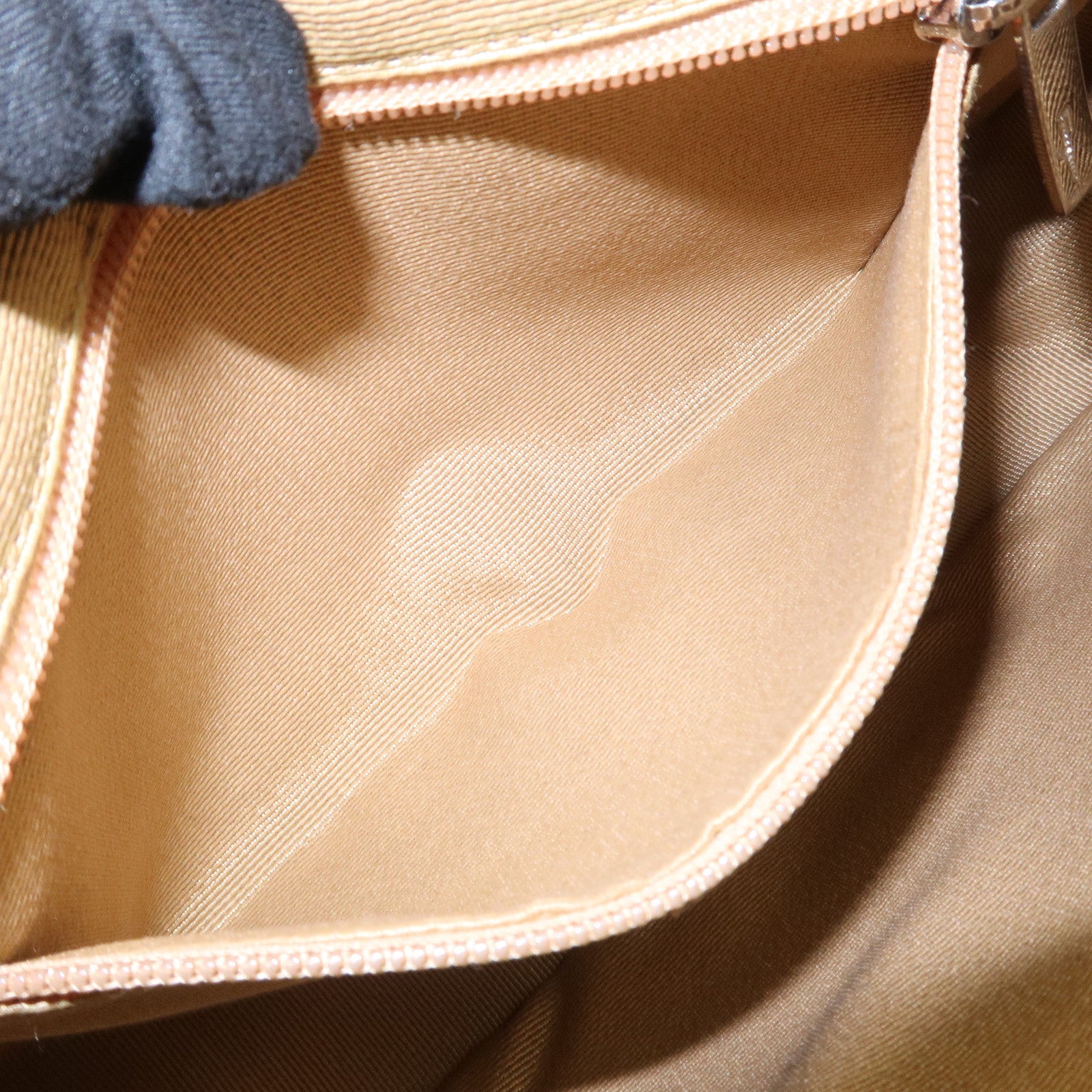 Ferragamo Gancini Leather Shoulder Bag Hand Bag Brown