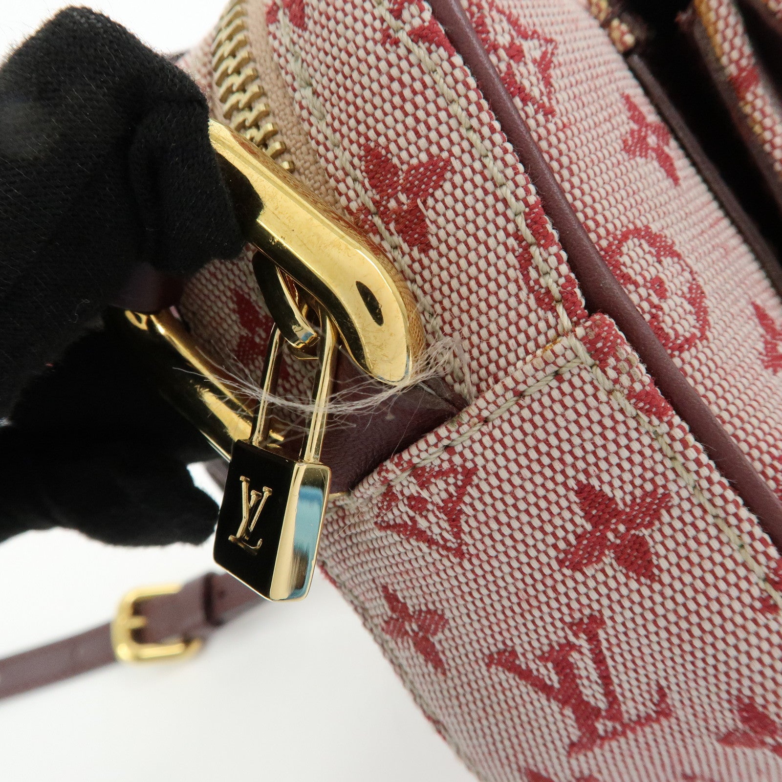 Louis Vuitton Monogram Mini Canvas Juliette Shoulder Bag Cherry