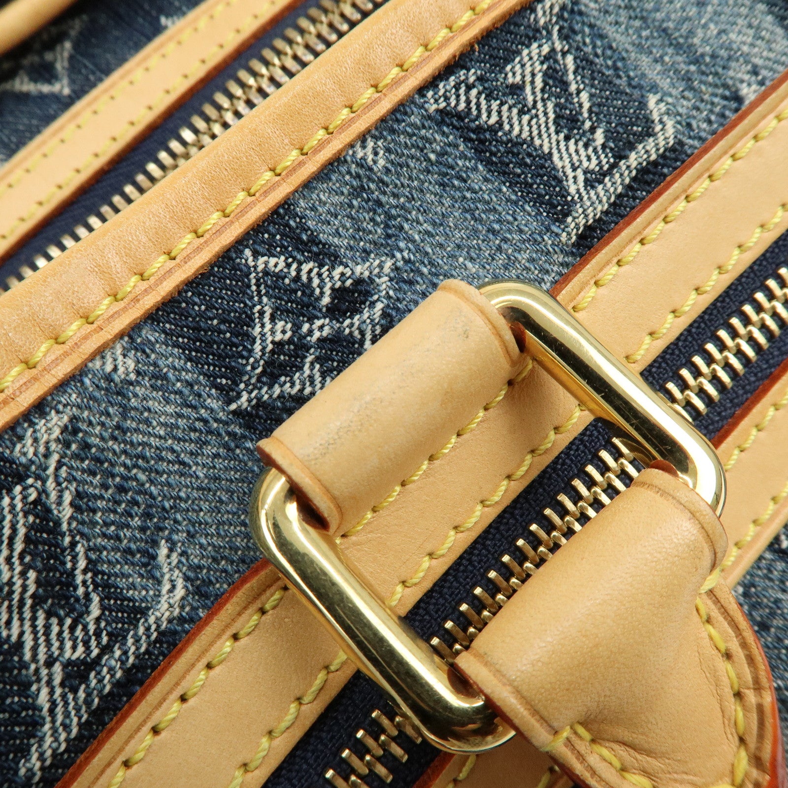 Louis Vuitton Monogram Denim Cabas Raye GM 2Way Hand Bag M95336