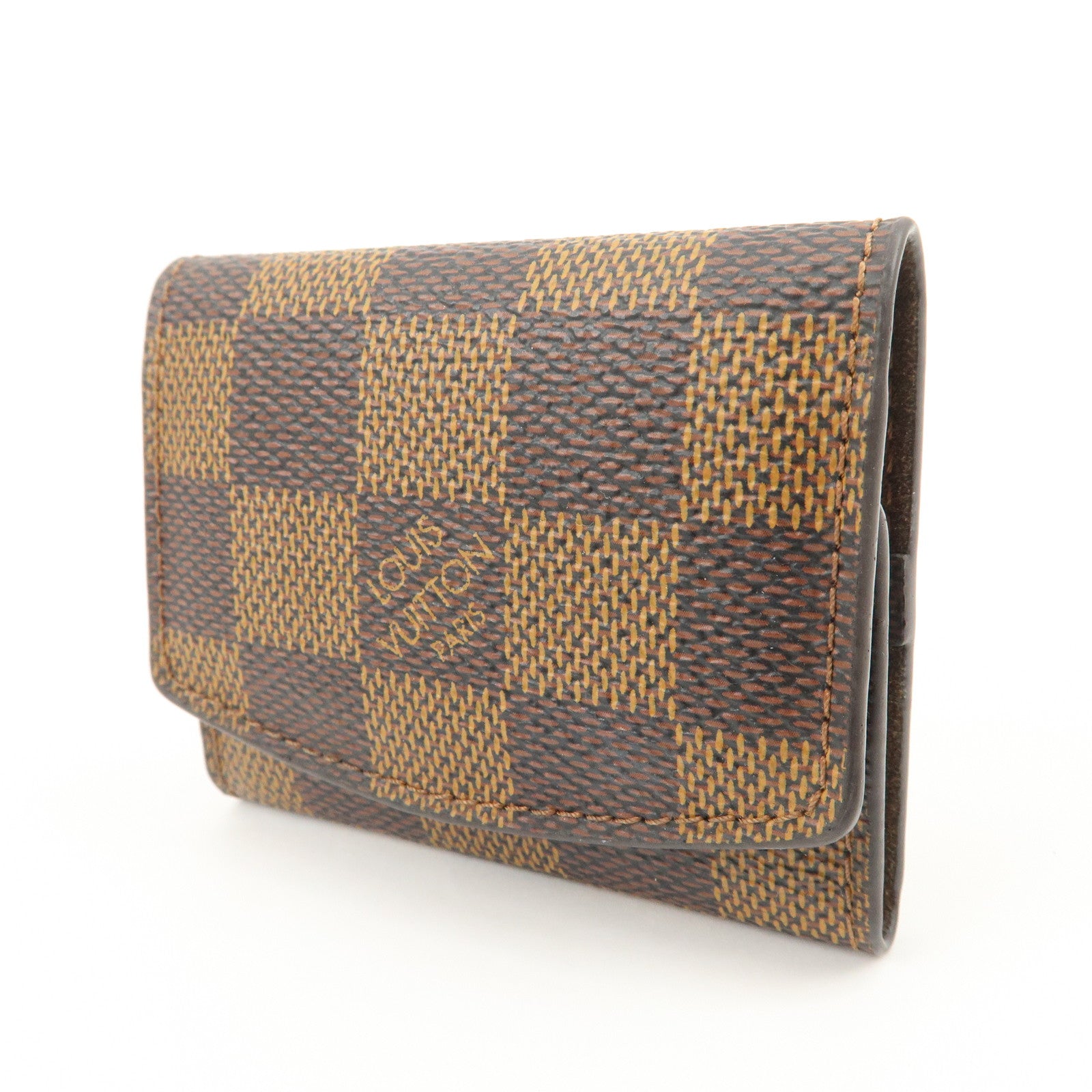 Louis Vuitton Damier Cufflinks Case Damier Ebene M64681