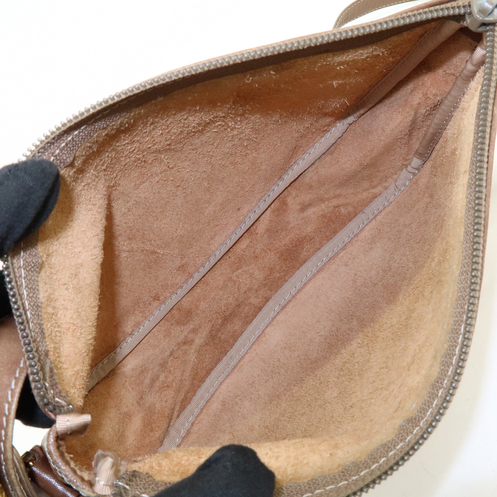 LOEWE Anagram Leather Shoulder Bag Crossbody Bag Brown