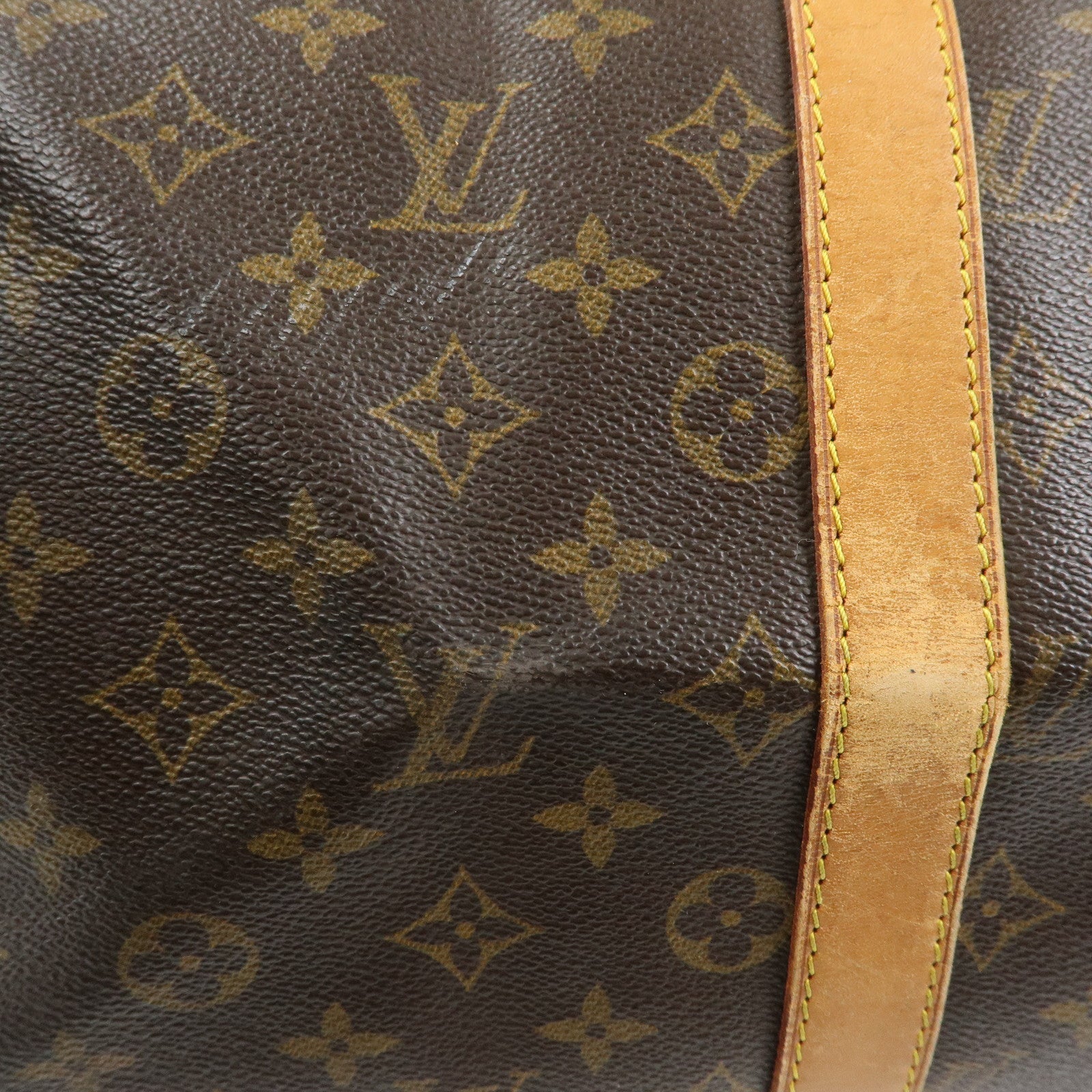 Louis Vuitton Monogram Keep All 45 Boston Bag Brown M41428