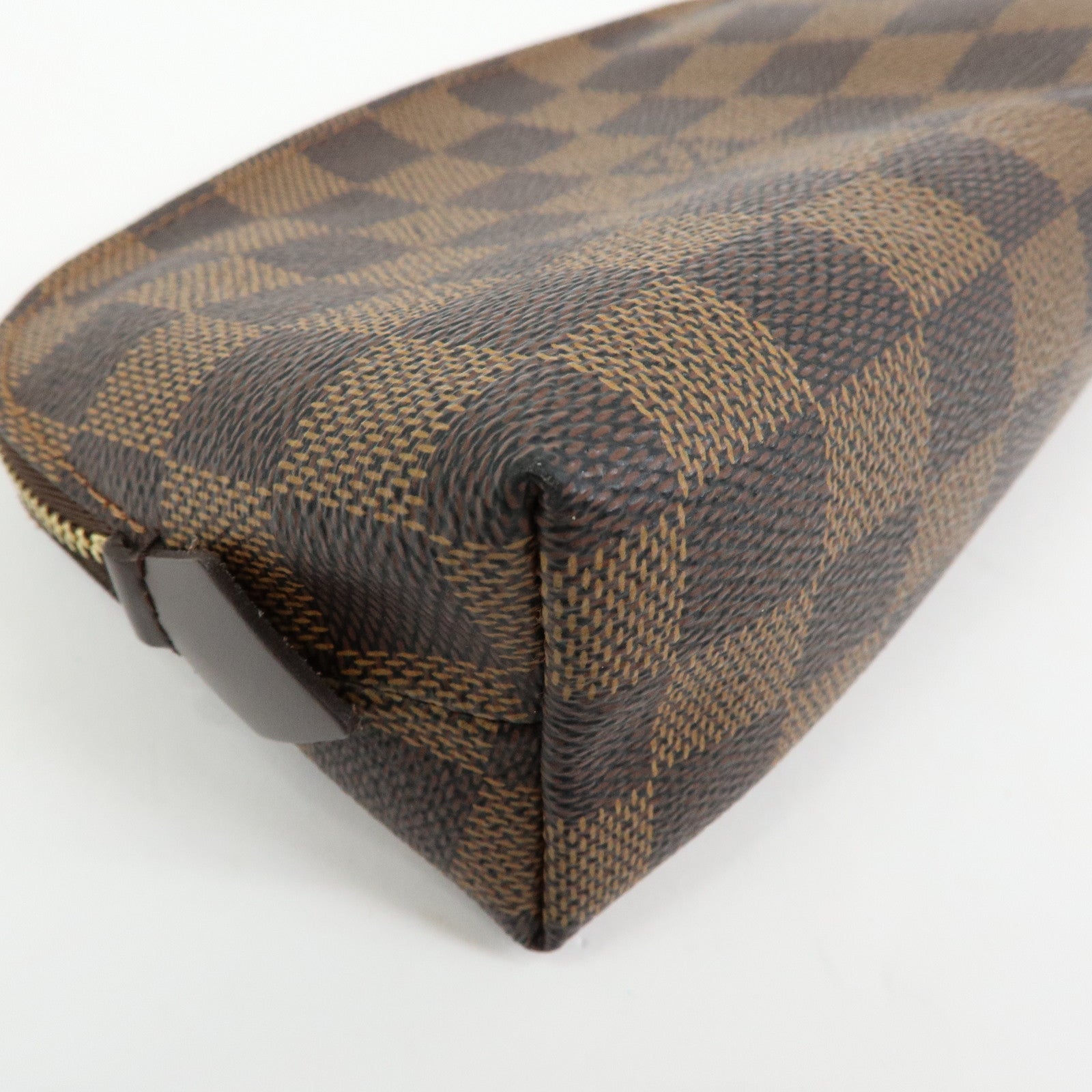 Louis Vuitton Damier Pochette Cosmetic PM Pouch Brown N47516