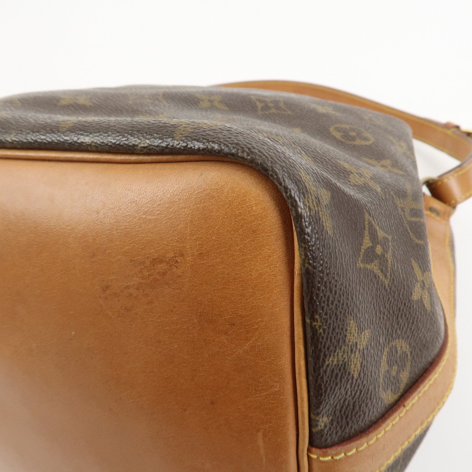 Louis Vuitton Monogram Petit Noe Shoulder Bag Brown M42226