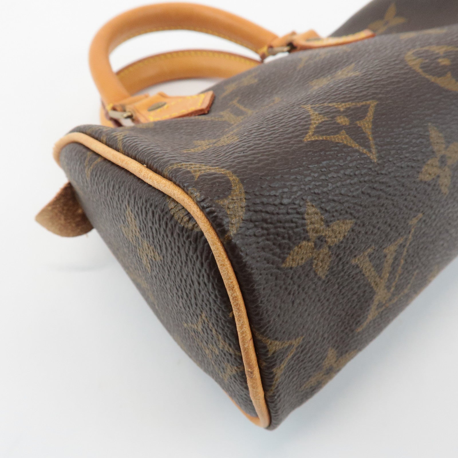 Louis Vuitton Monogram Mini Speedy Hand Bag Brown M41534
