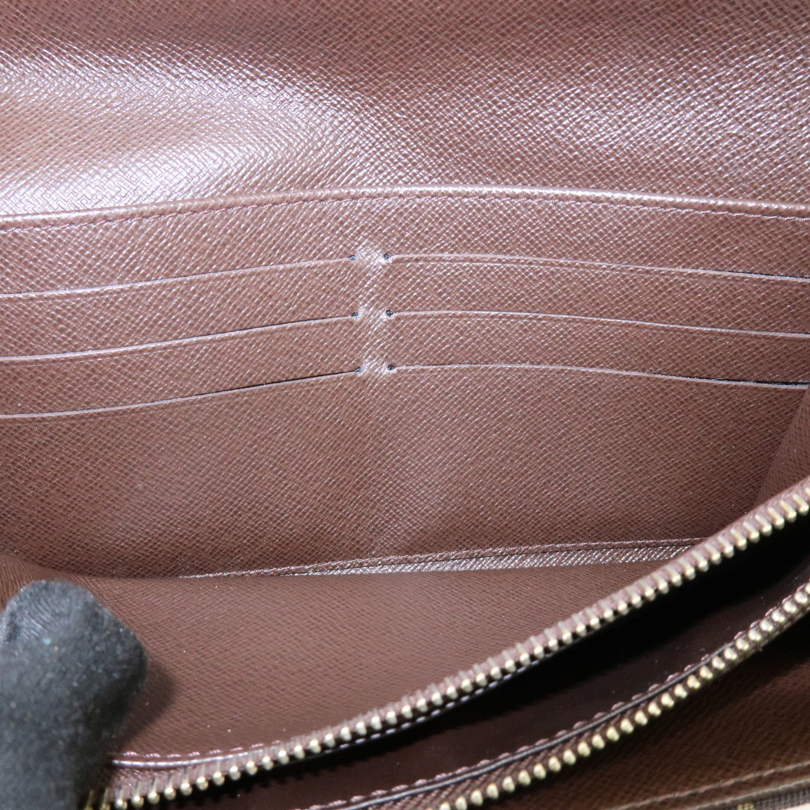 Louis Vuitton Monogram Mini Lin Canvas Long Wallet Brown M95234