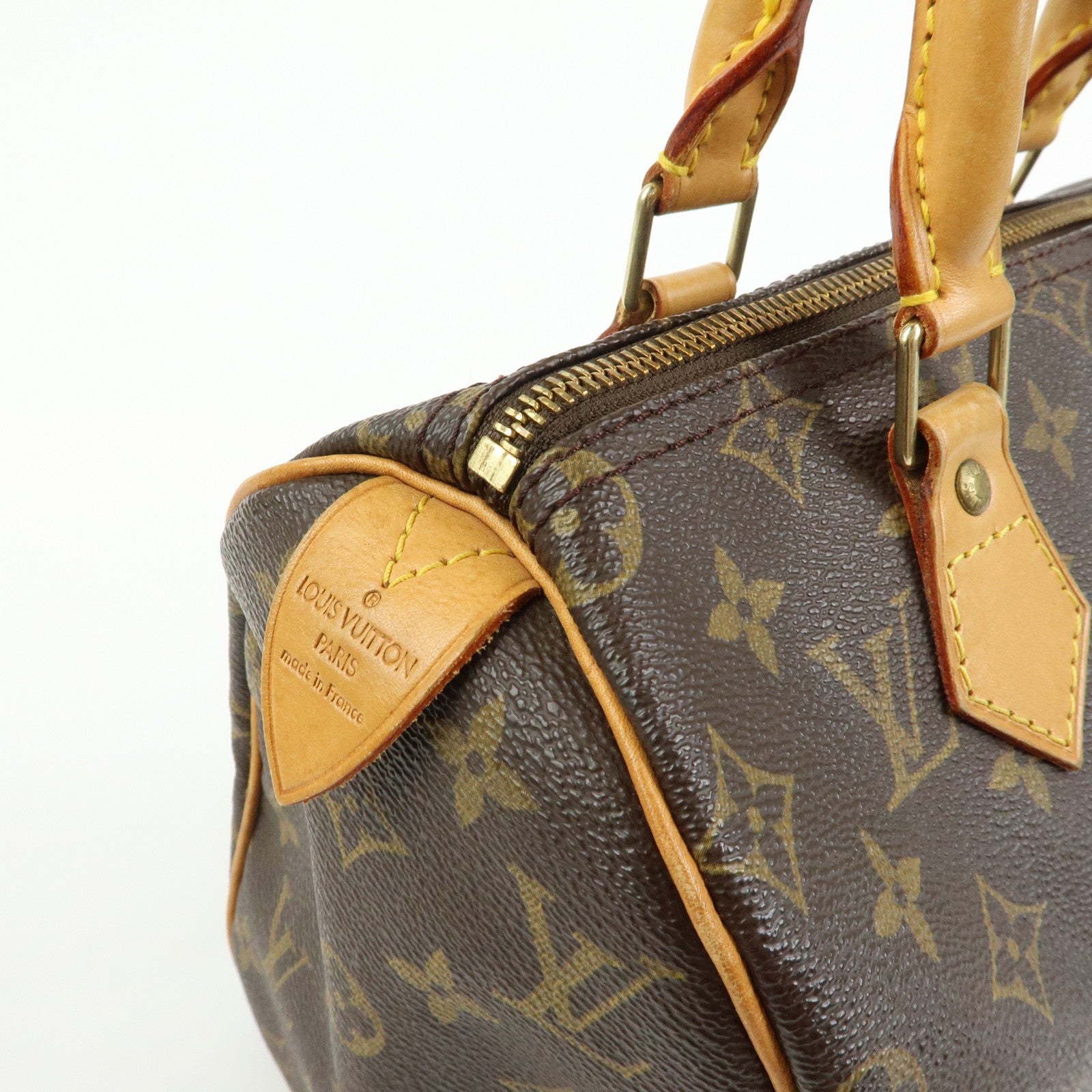 Louis Vuitton Monogram Speedy 25 Boston Bag Hand Bag Brown M41528