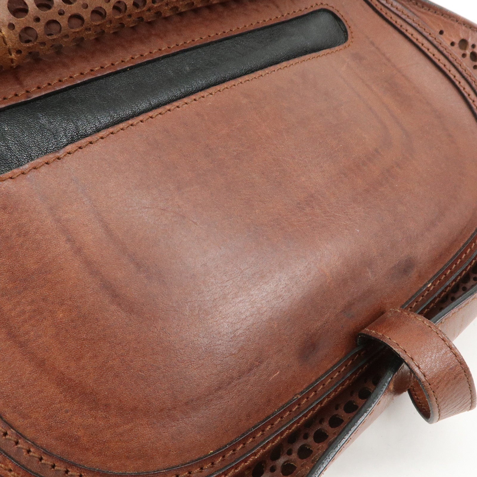 Chloe Marcie Leather 2WAY Bag Shoulder Bag Hand Bag Brown