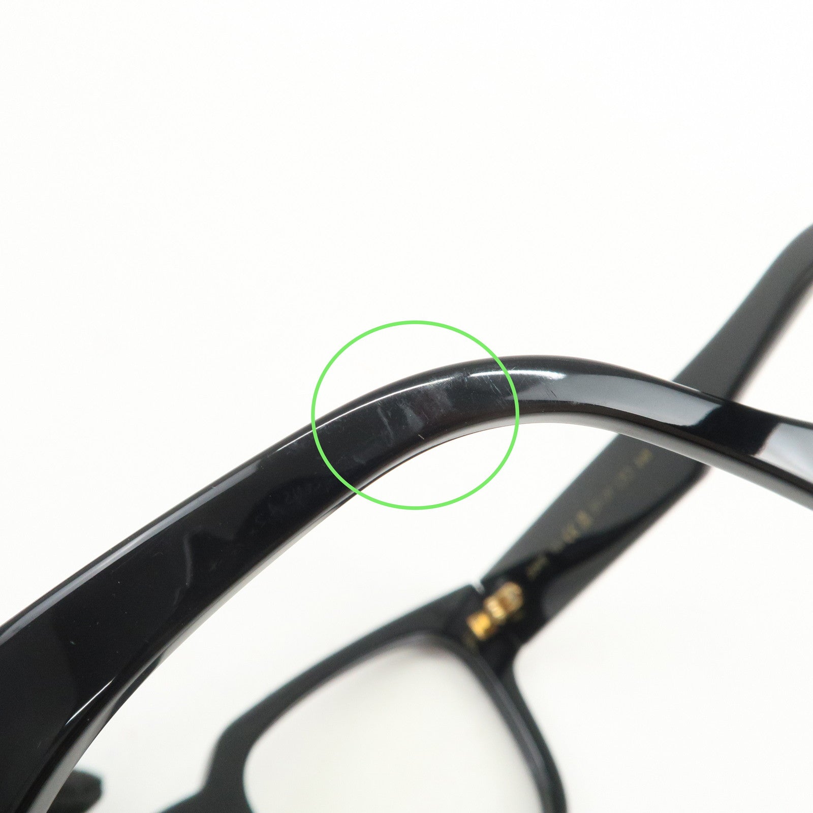 Louis Vuitton Plastic Fashion Glasses Black Frame 53□22 145