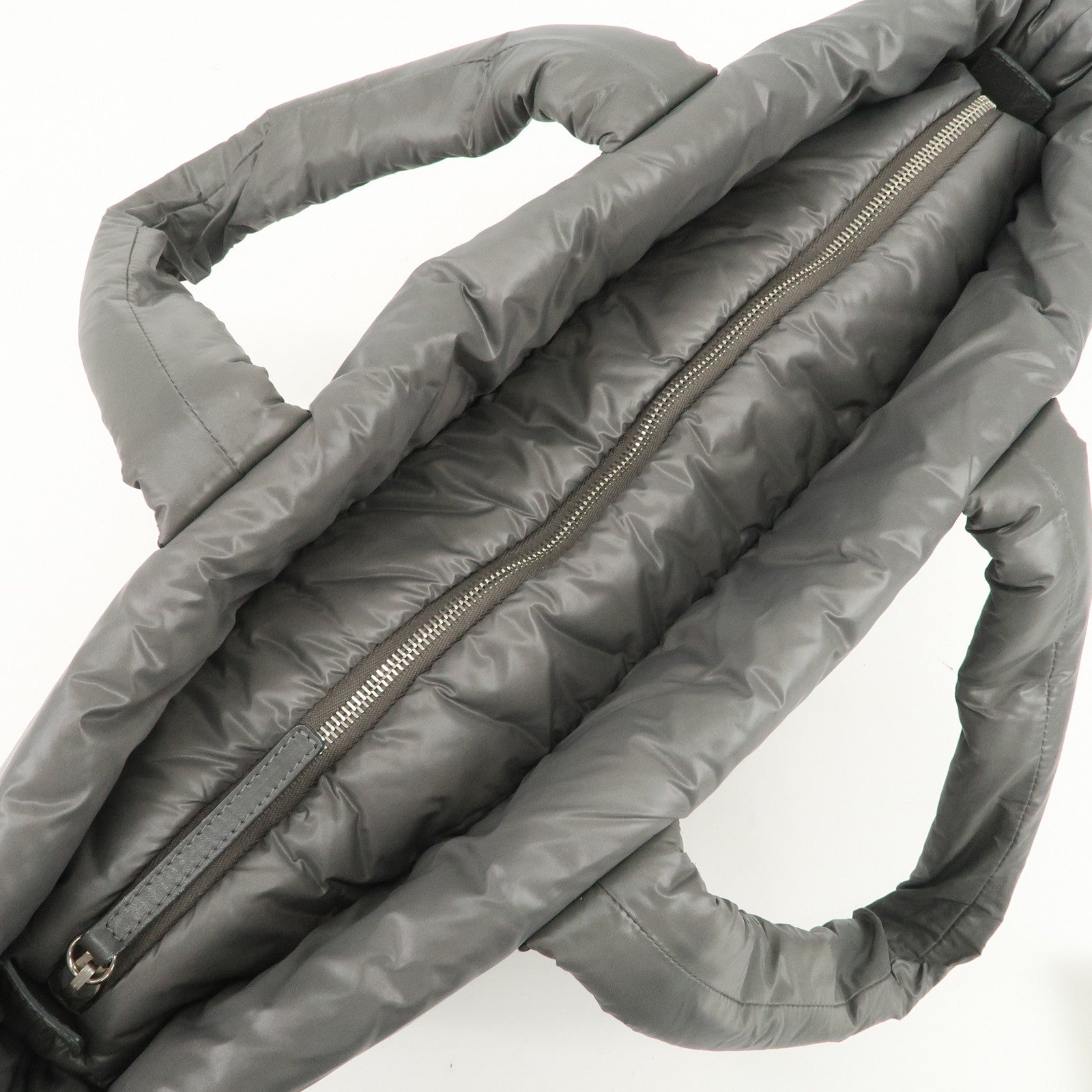 CHANEL COCO Cocoon Nylon Leather Medium Tote Bag Hand Bag A48611