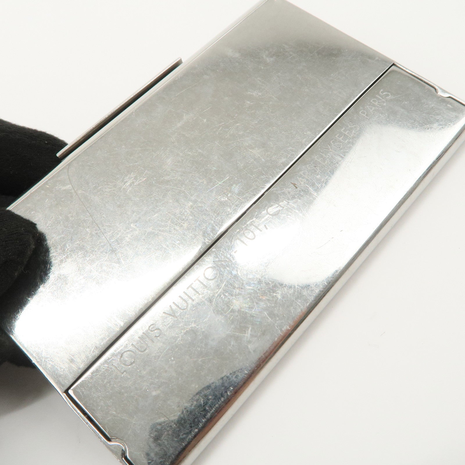 Louis Vuitton Porte Cartes Champs Elysees Card Case Silver M65227
