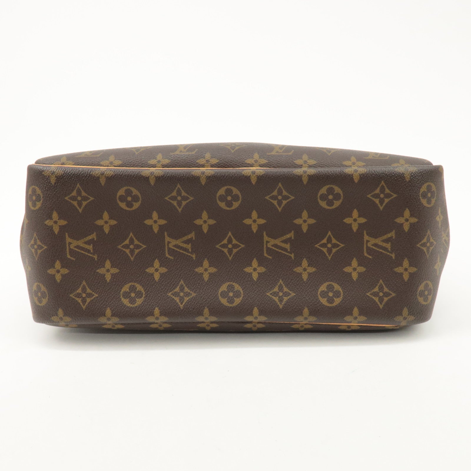 Louis Vuitton Monogram Deauville Hand Bag Brown M47270 Used