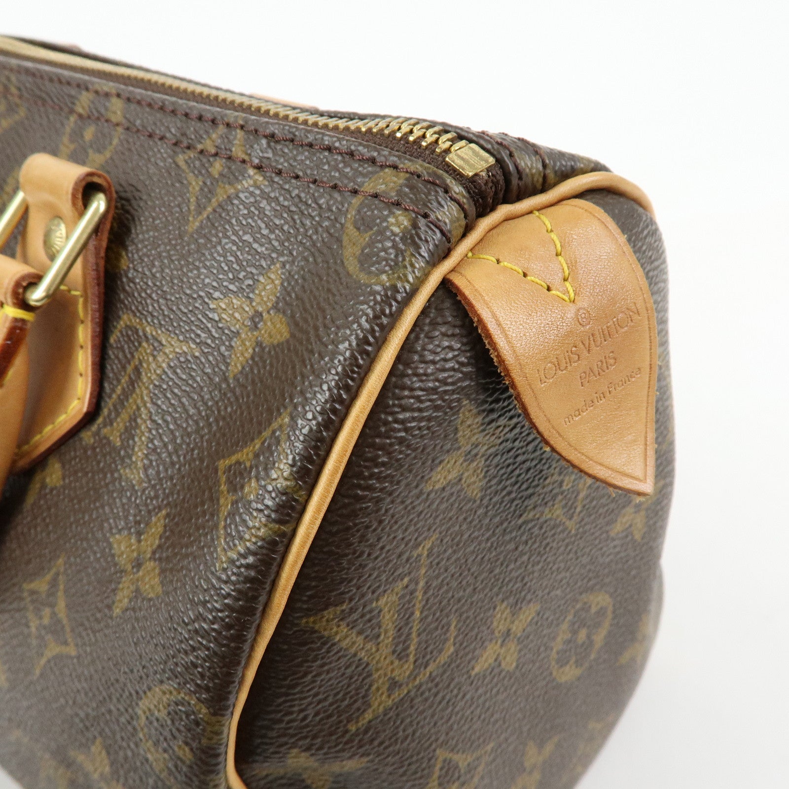 Louis Vuitton Monogram Speedy 25 Boston Bag Hand Bag Brown M41528
