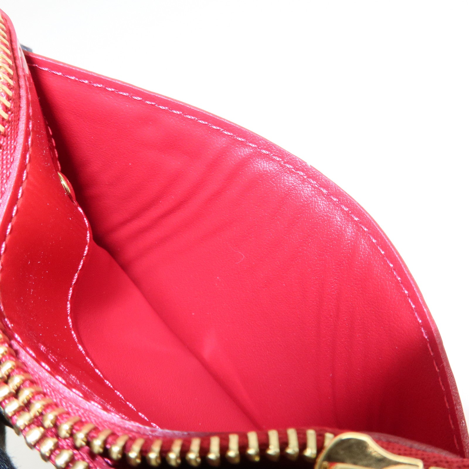 Louis Vuitton Monogram Vernis Pochette Cles NM Cerise M90214