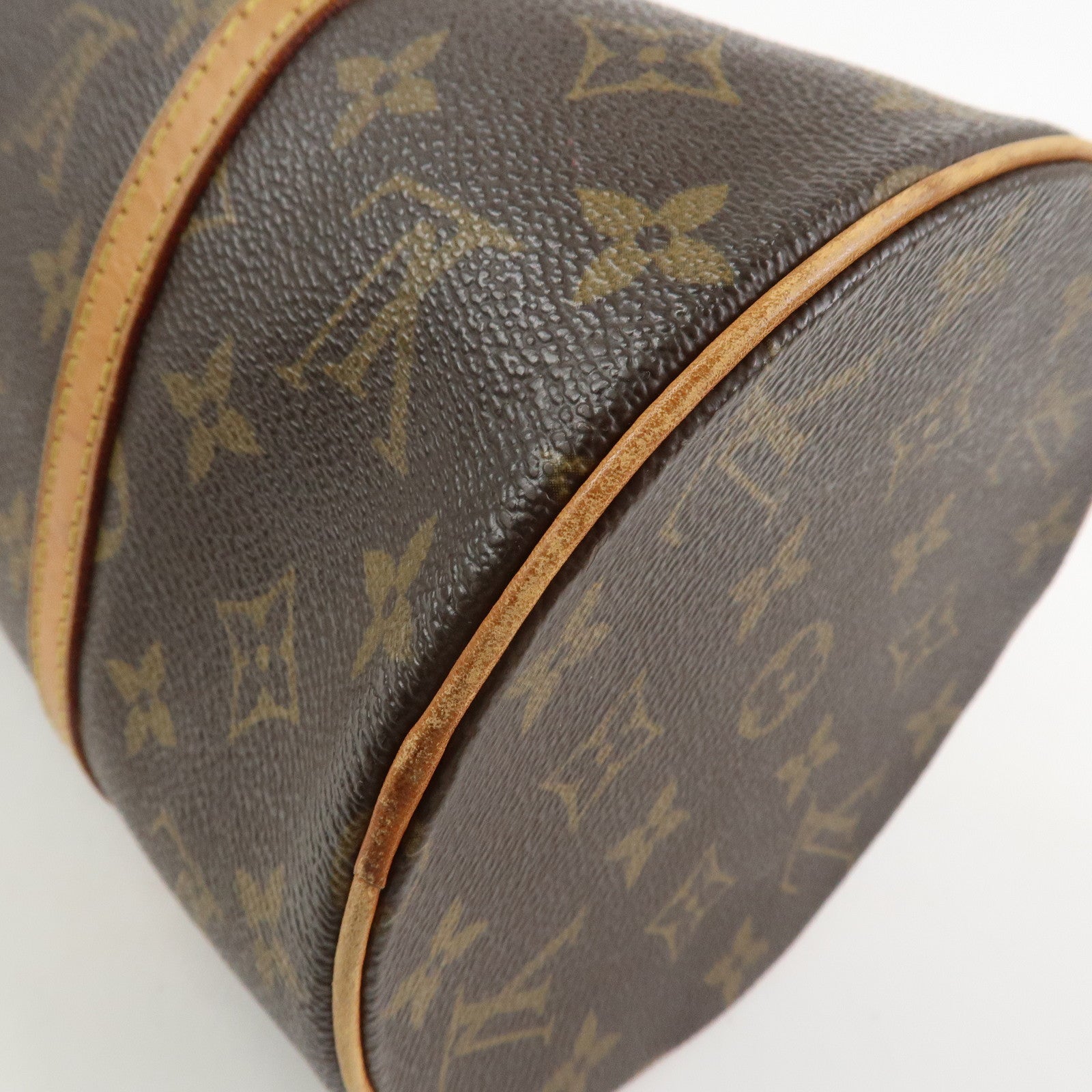 Louis Vuitton Monogram Papillon 30 Hand Bag Brown M51385