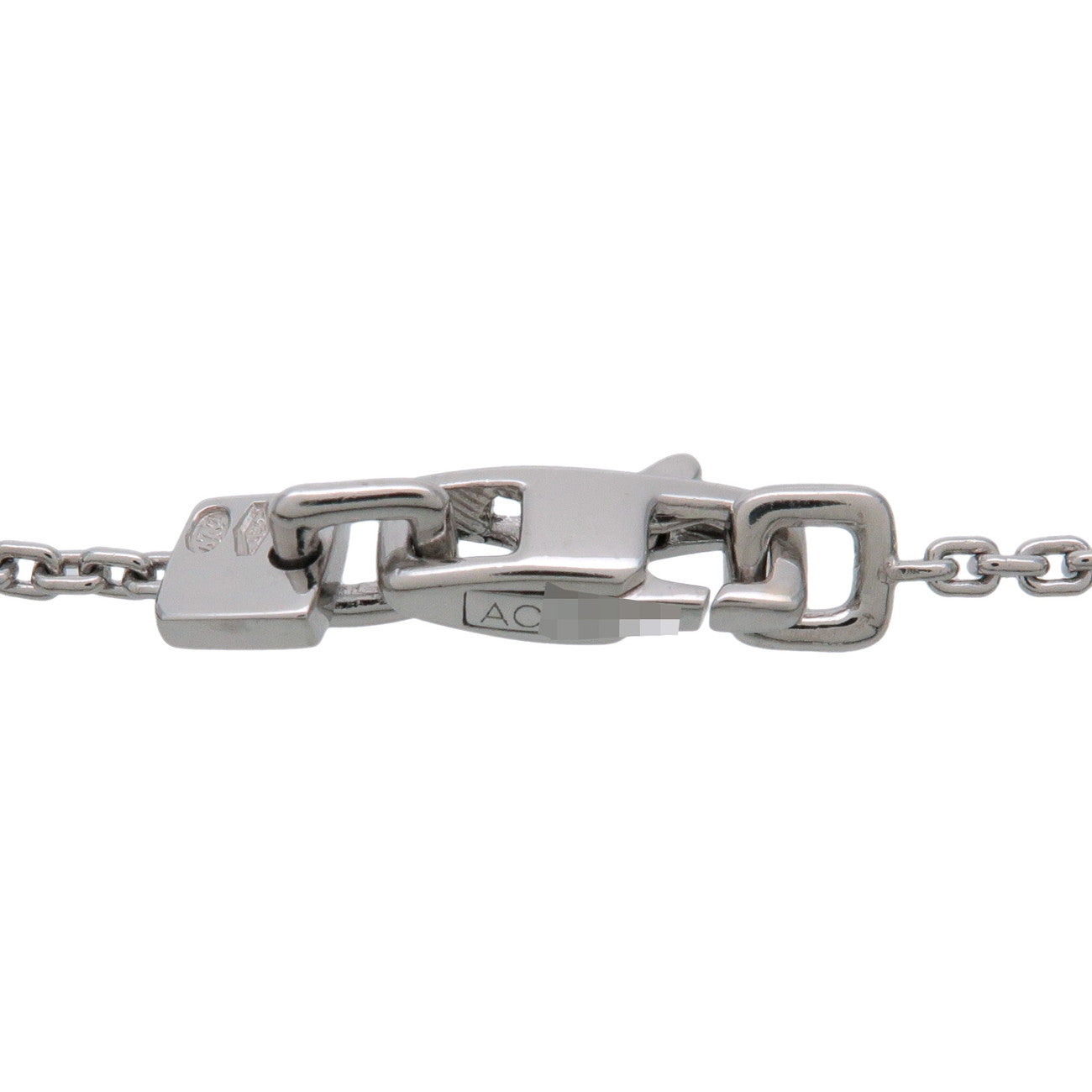 Louis Vuitton Monogram Bracelet K18 750WG White Gold Q95011