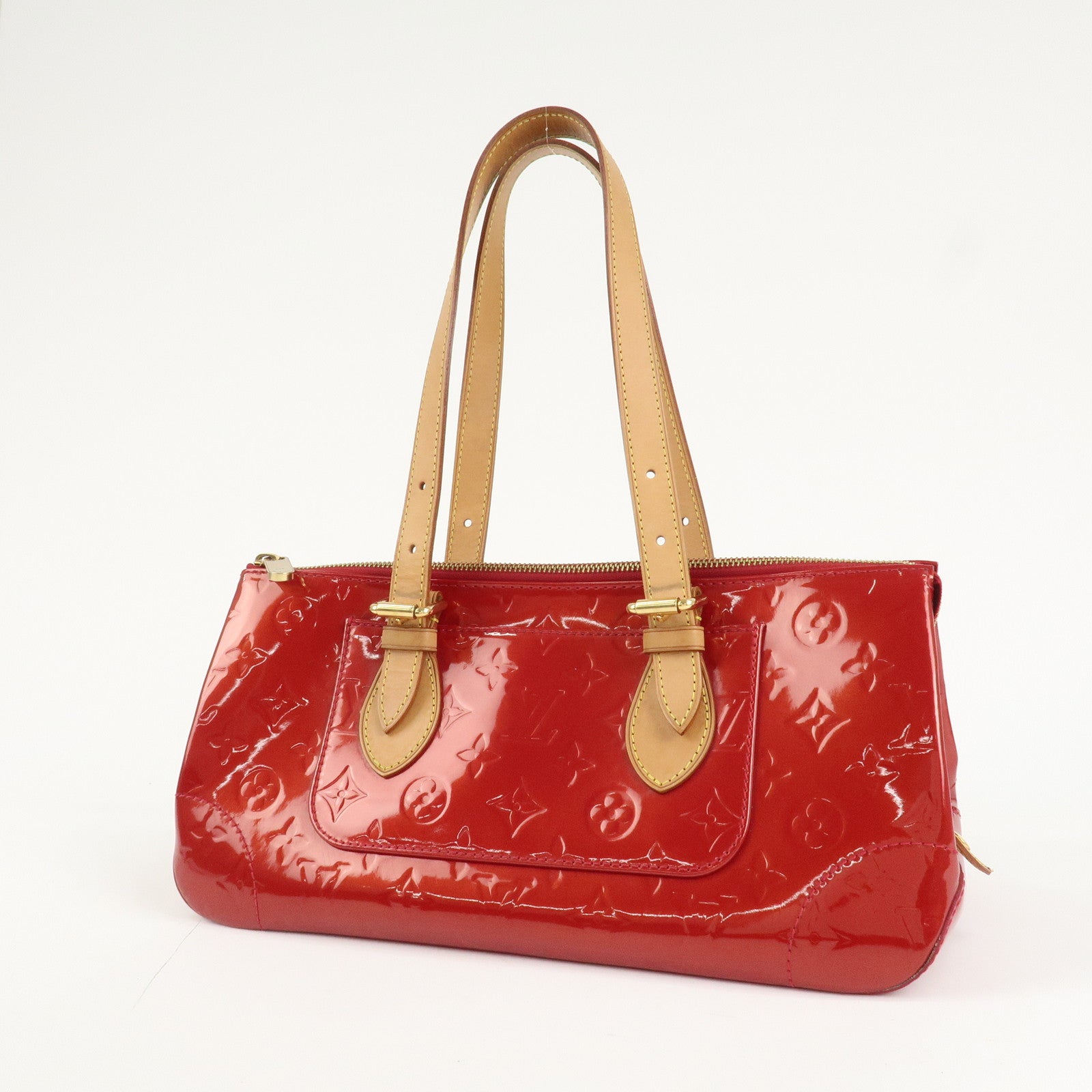 Louis Vuitton Vernis Rosewood Avenue Hand Bag Pomme D'Amour M93507 Used