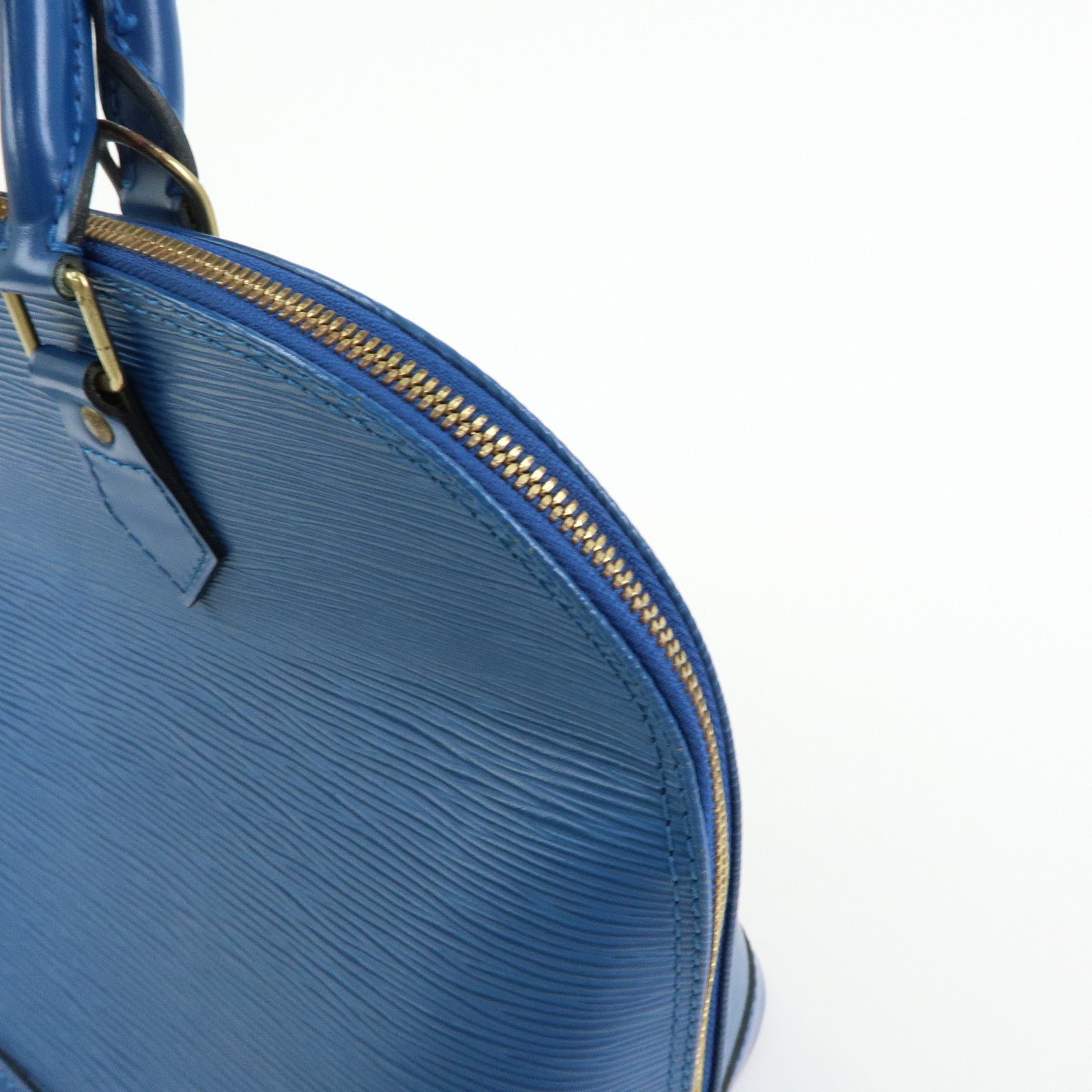 Louis Vuitton Epi Leather Alma Hand Bag Toledo Blue M52145