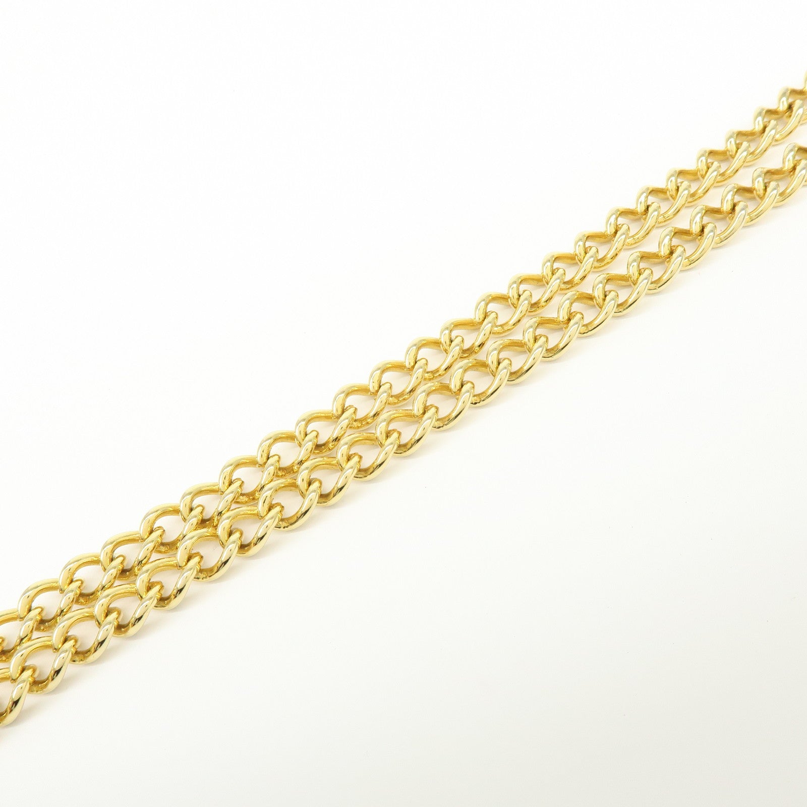 Ferragamo Gancini Calf Skin Leather Chain Shoulder Bag Brown