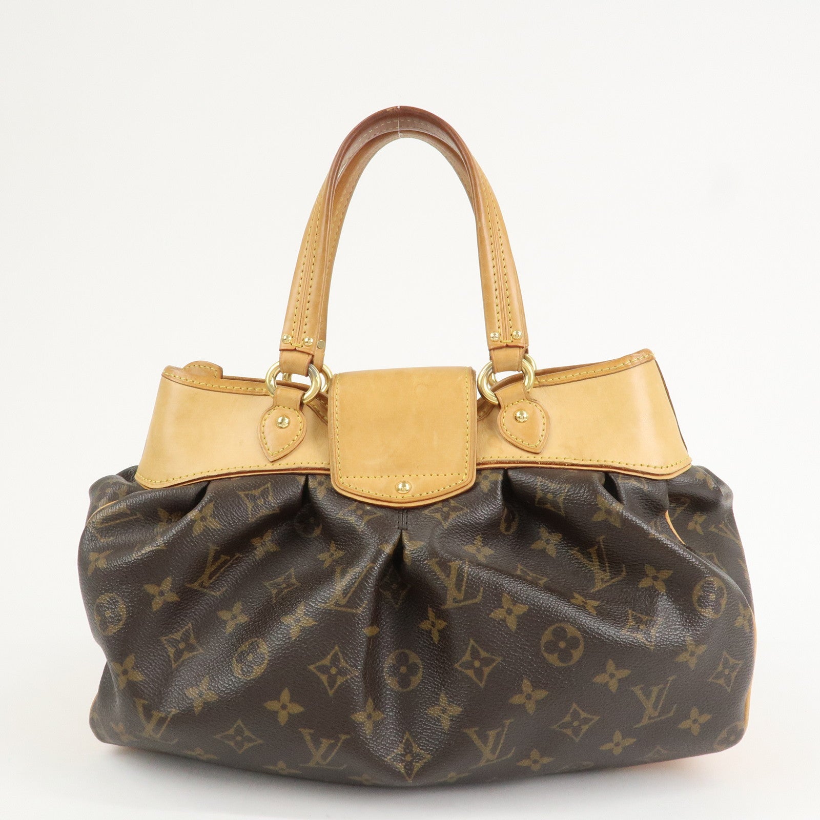 Louis Vuitton Monogram Poesie PM Hand Bag Brown M45715
