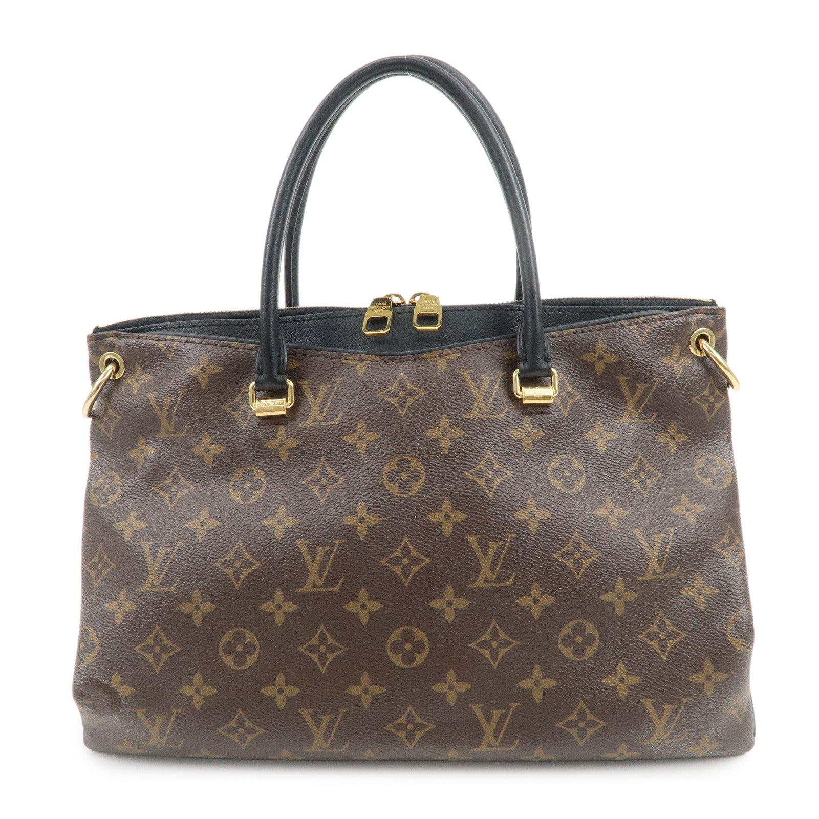 Louis Vuitton Monogram Pallas 2Way Bag Hand Bag Noir M42756
