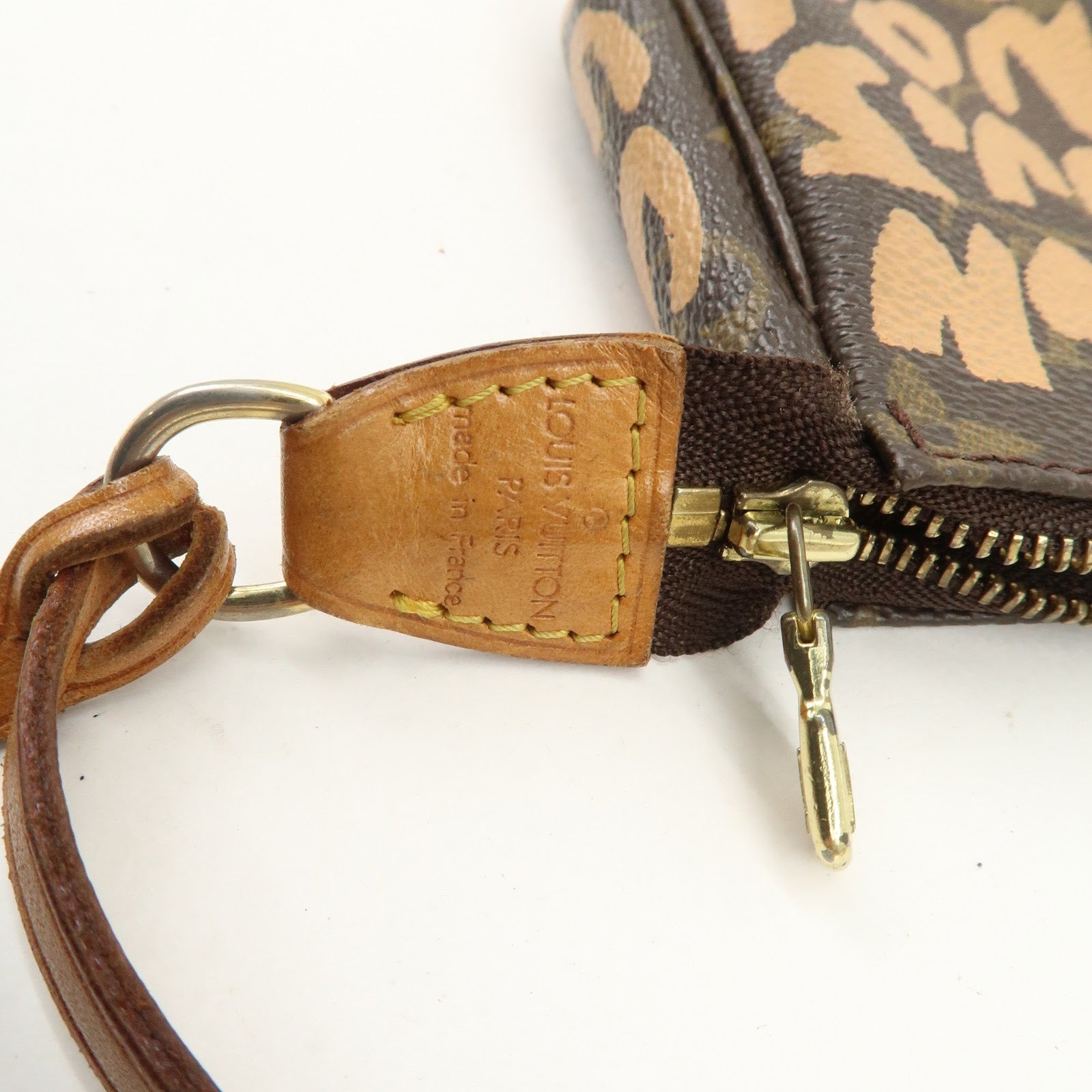 Louis Vuitton Monogram Graffiti Pochette Accessoires Peach M92193