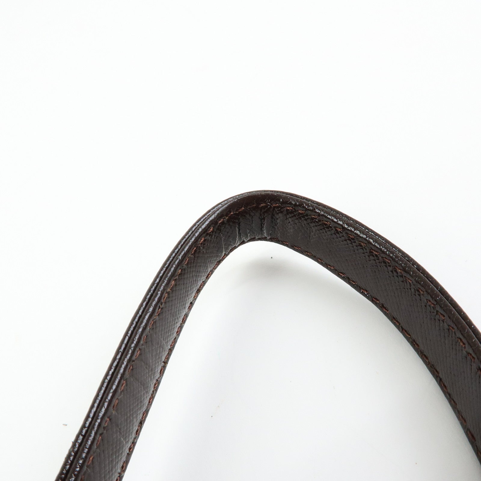 BURBERRY Nova Plaid Canvas Leather Shoulder Bag Beige Brown