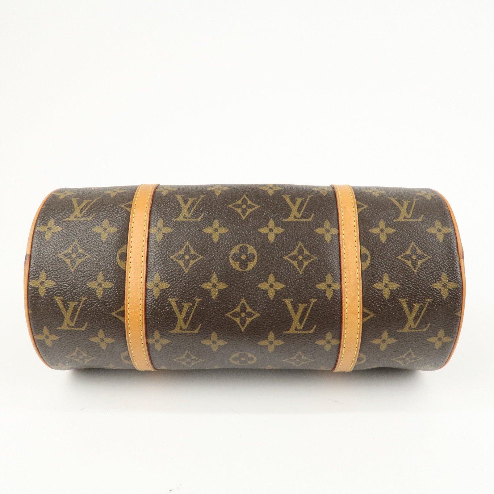 Louis Vuitton Monogram Papillon 30 Hand Bag Brown M51365