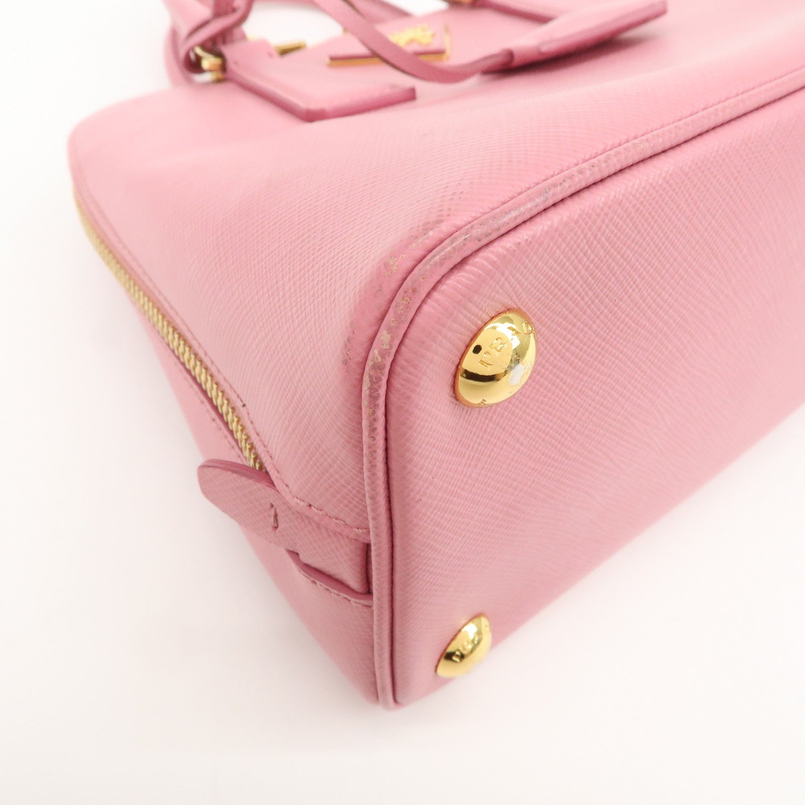 PRADA Triangle Logo Saffiano Leather Promenade Small 2WayBag BL0838