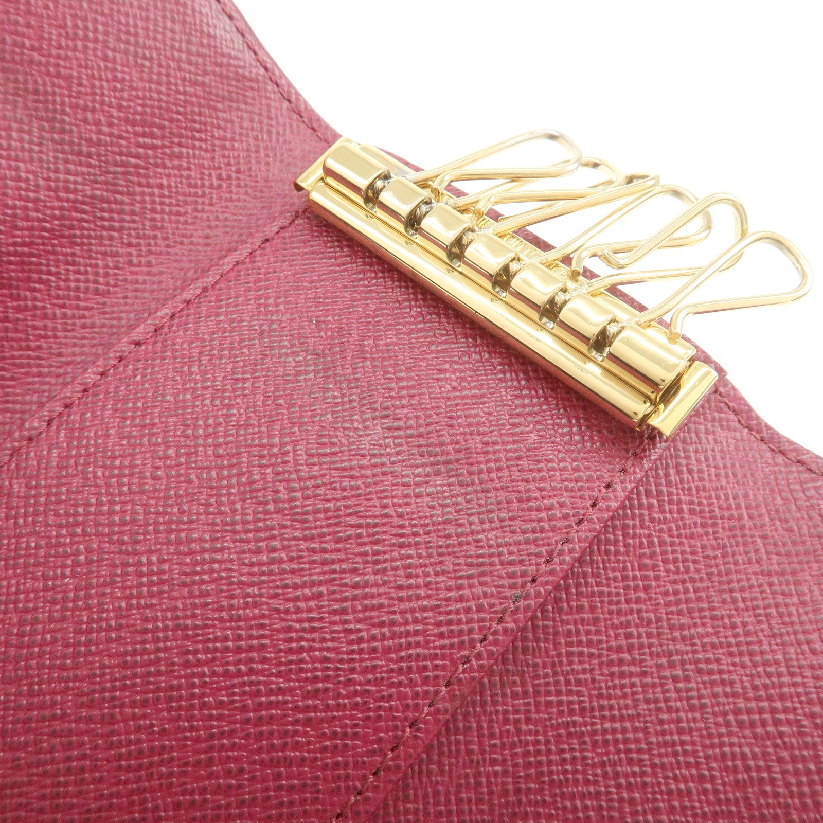 Louis Vuitton Monogram Multicles 6 Key Case Brown Fuchsia M60701
