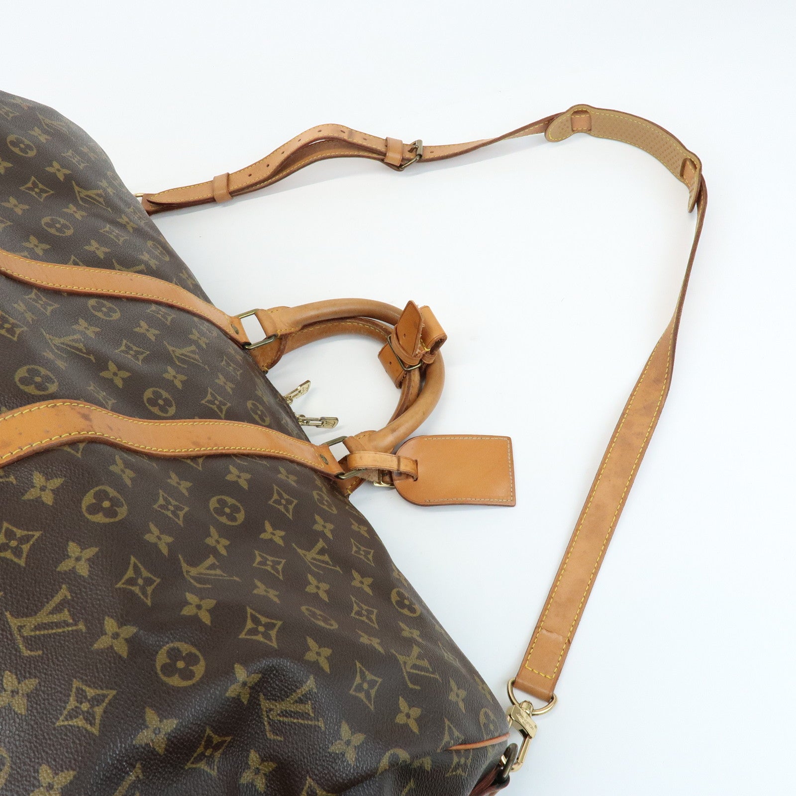 Louis Vuitton Monogram Keep All Bandouliere 55 Boston Bag M41414