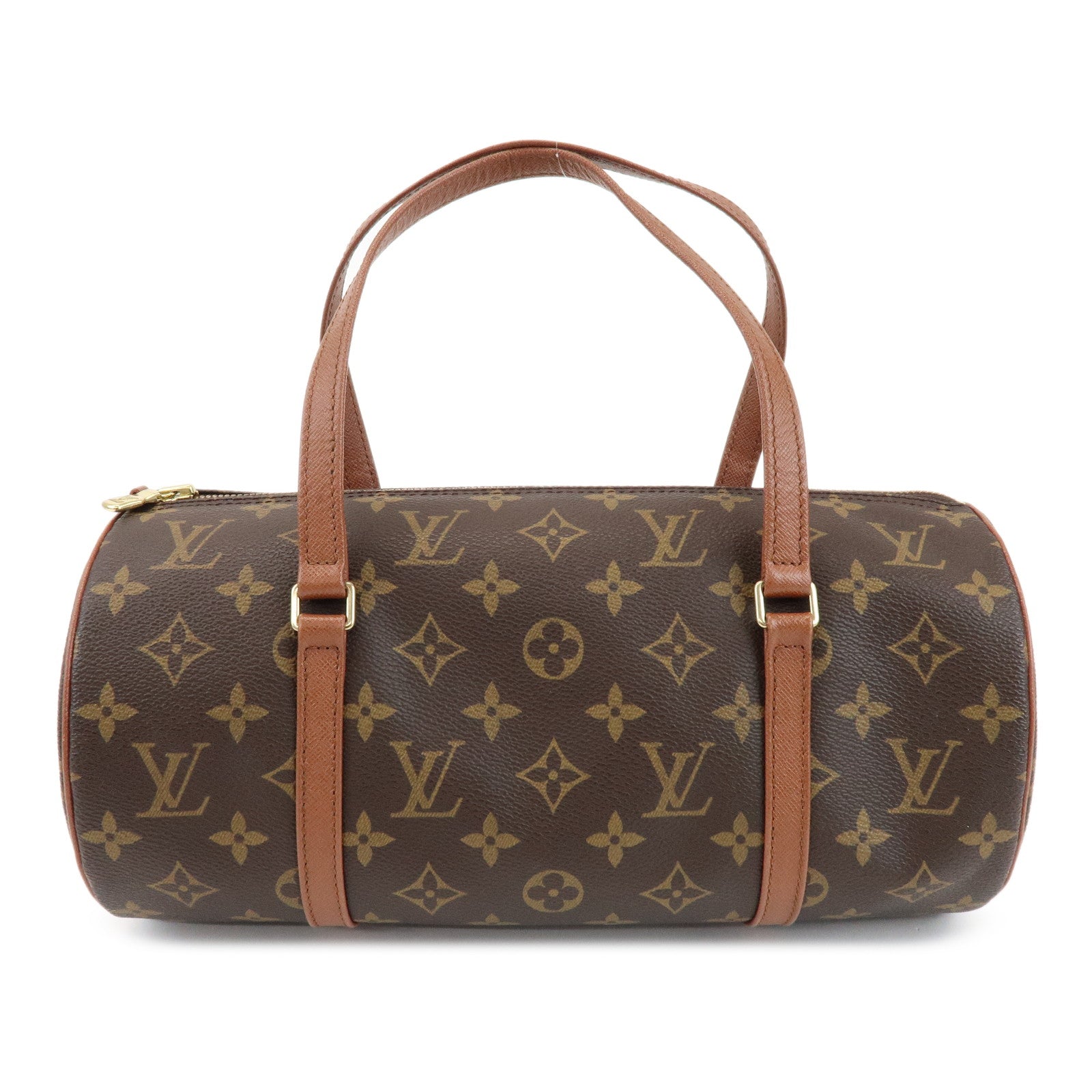 Louis Vuitton Monogram Papillon 30 Hand Bag Brown M51365