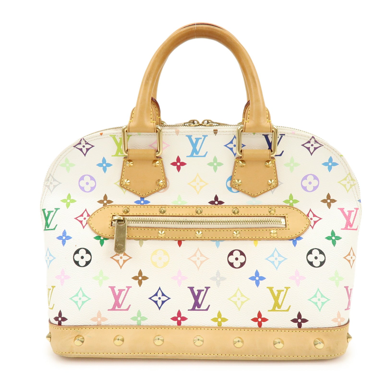 Louis Vuitton Monogram Multicolor Alma PM Hand Bag Blanc M92647