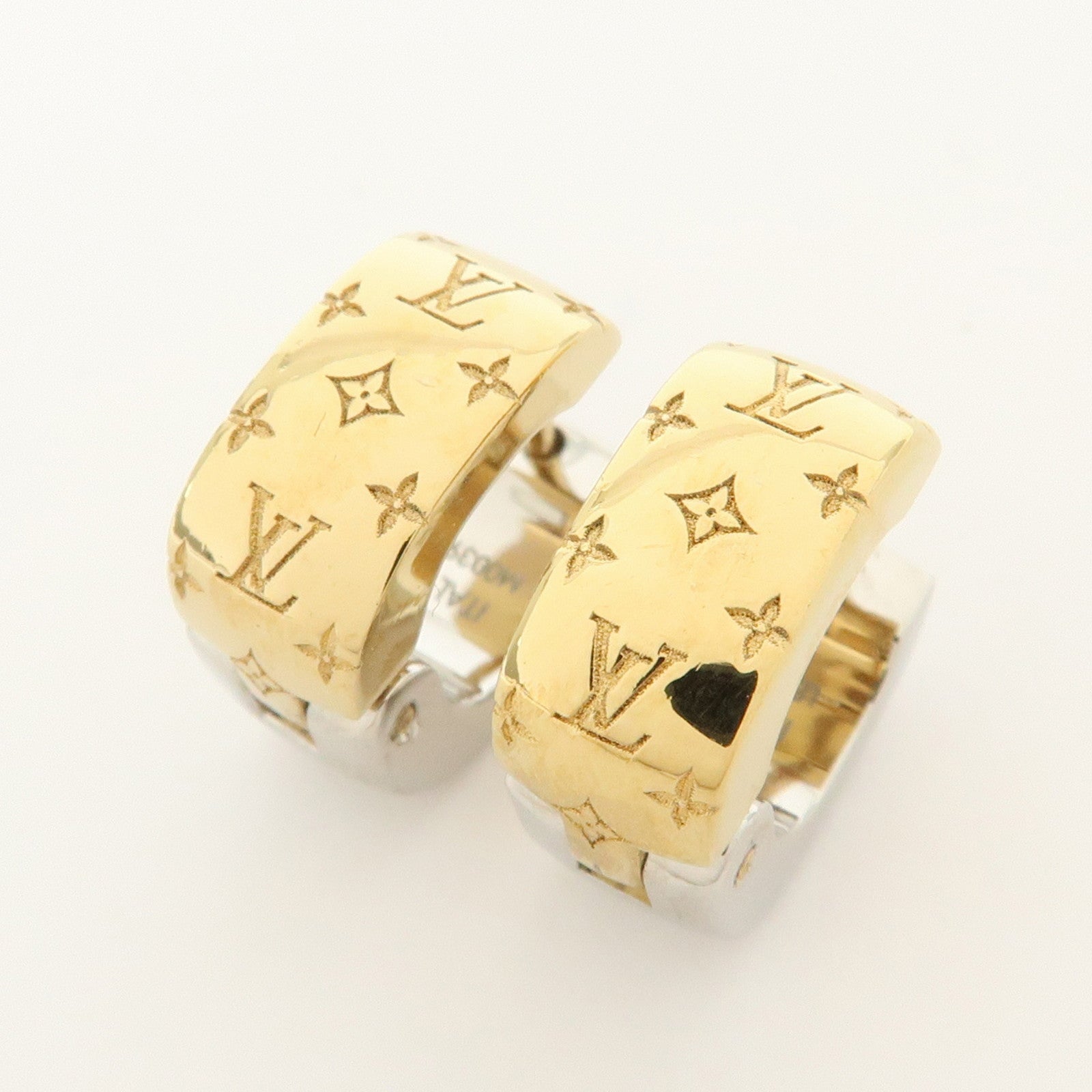 Louis Vuitton Boucles d’oreilles Nanogram Metal Earrings M00397