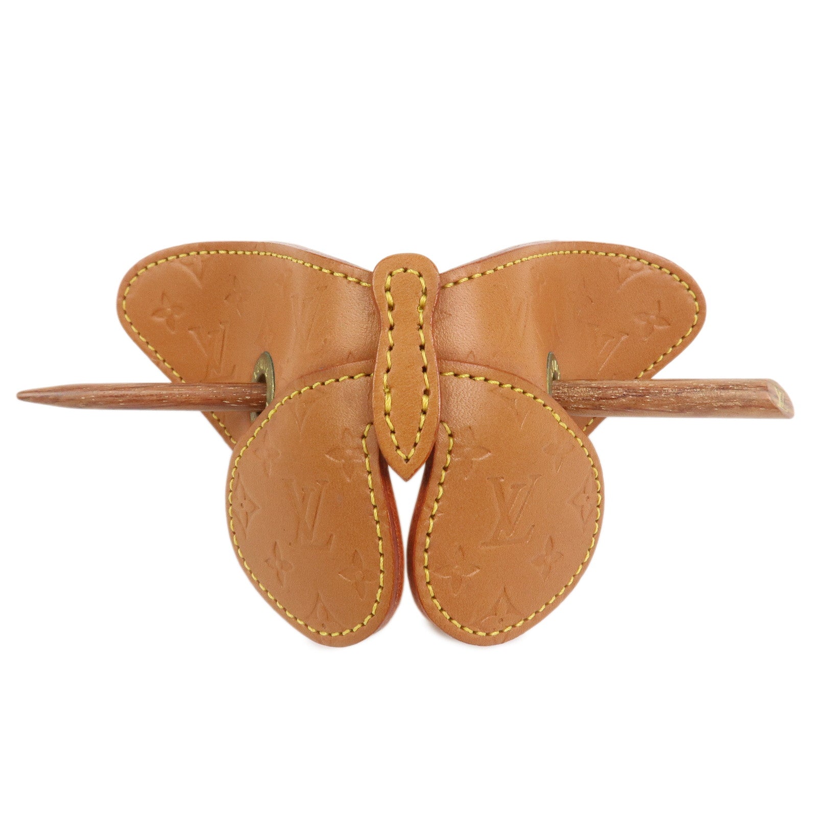 Louis Vuitton Conte de F・・スゥes Butterfly Barrette Hairpin Brown M92265