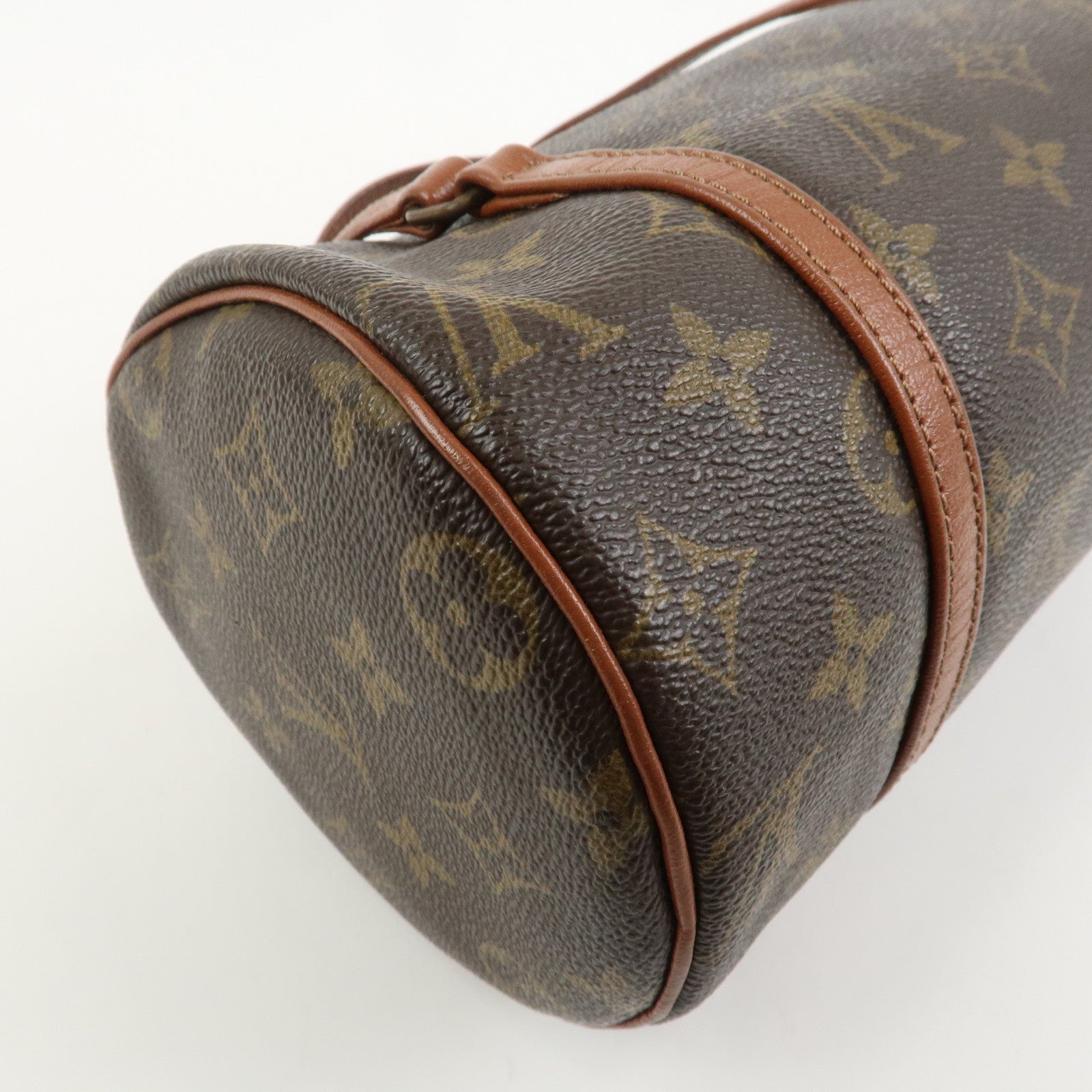 Louis Vuitton Monogram Papillon 26 Hand Bag Old Style Brown M51366