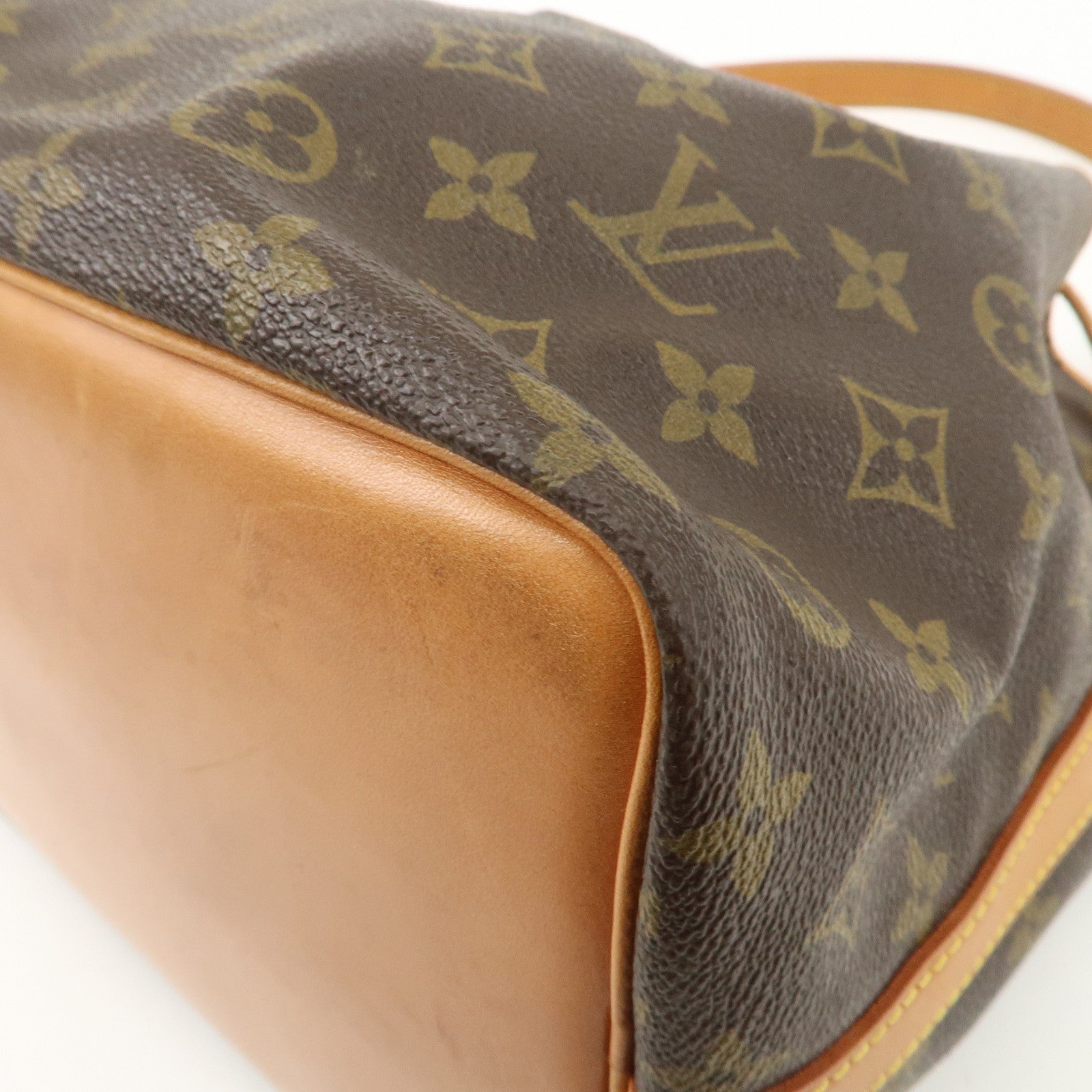 Louis Vuitton Monogram Petit Noe Shoulder Bag Brown M42226