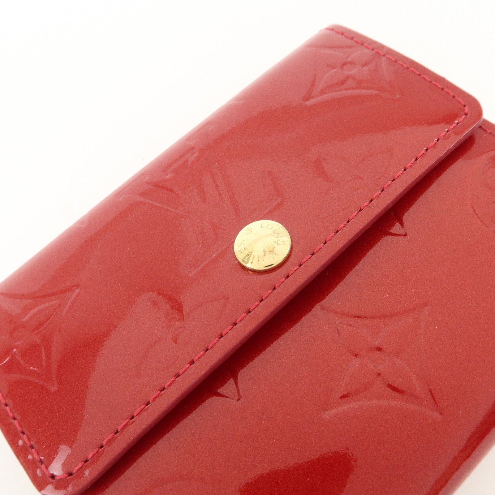 Louis Vuitton Monogram Vernis Ludlow Coin Case Pomme d'Amour M91978