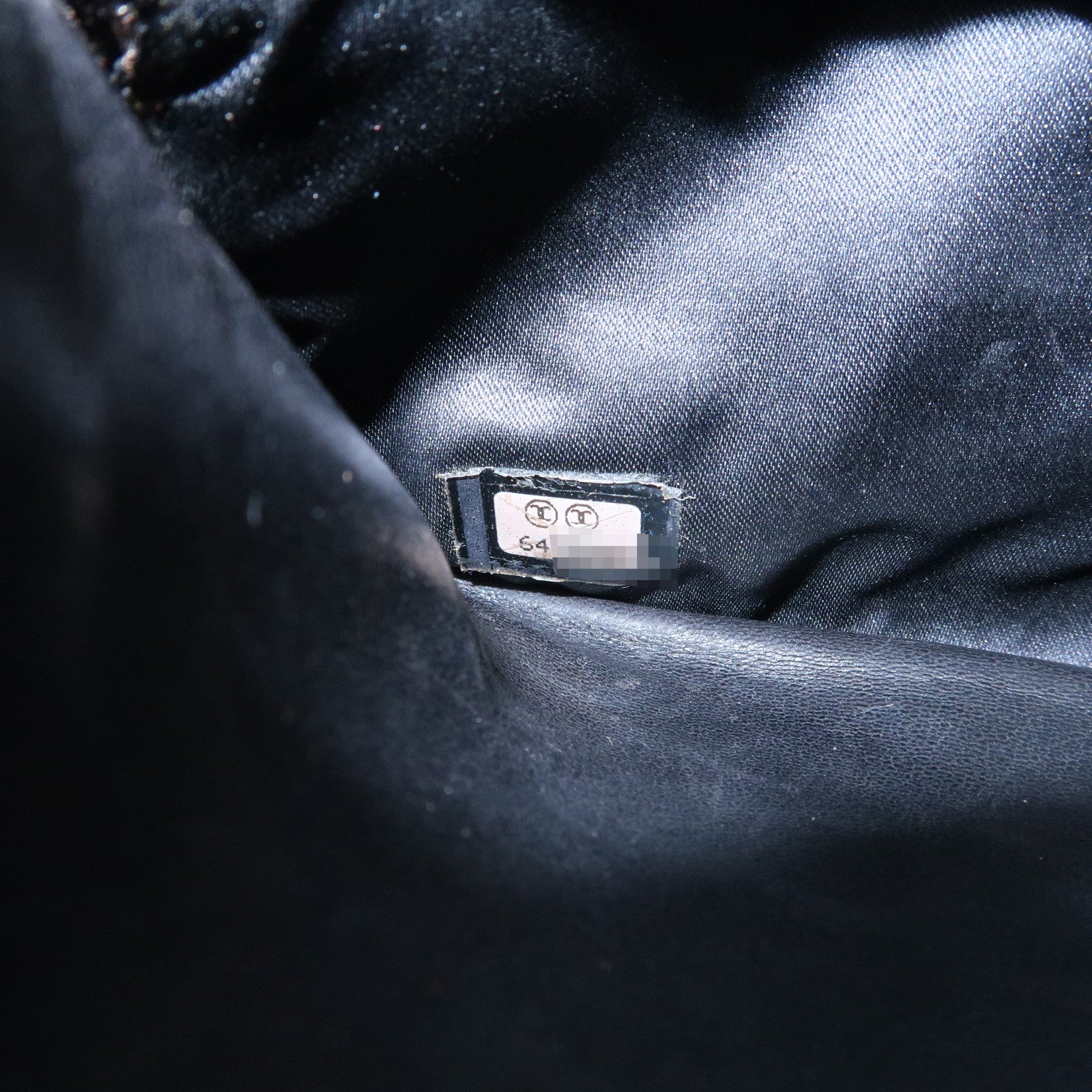 Chanel New Travel Line Nylon Jacquard Leather Chain Wallet Black A15772 Used