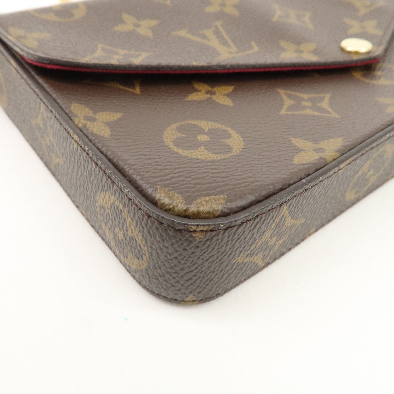 Louis Vuitton Monogram Pochette Felicie Shoulder Bag Brown M61276 Used